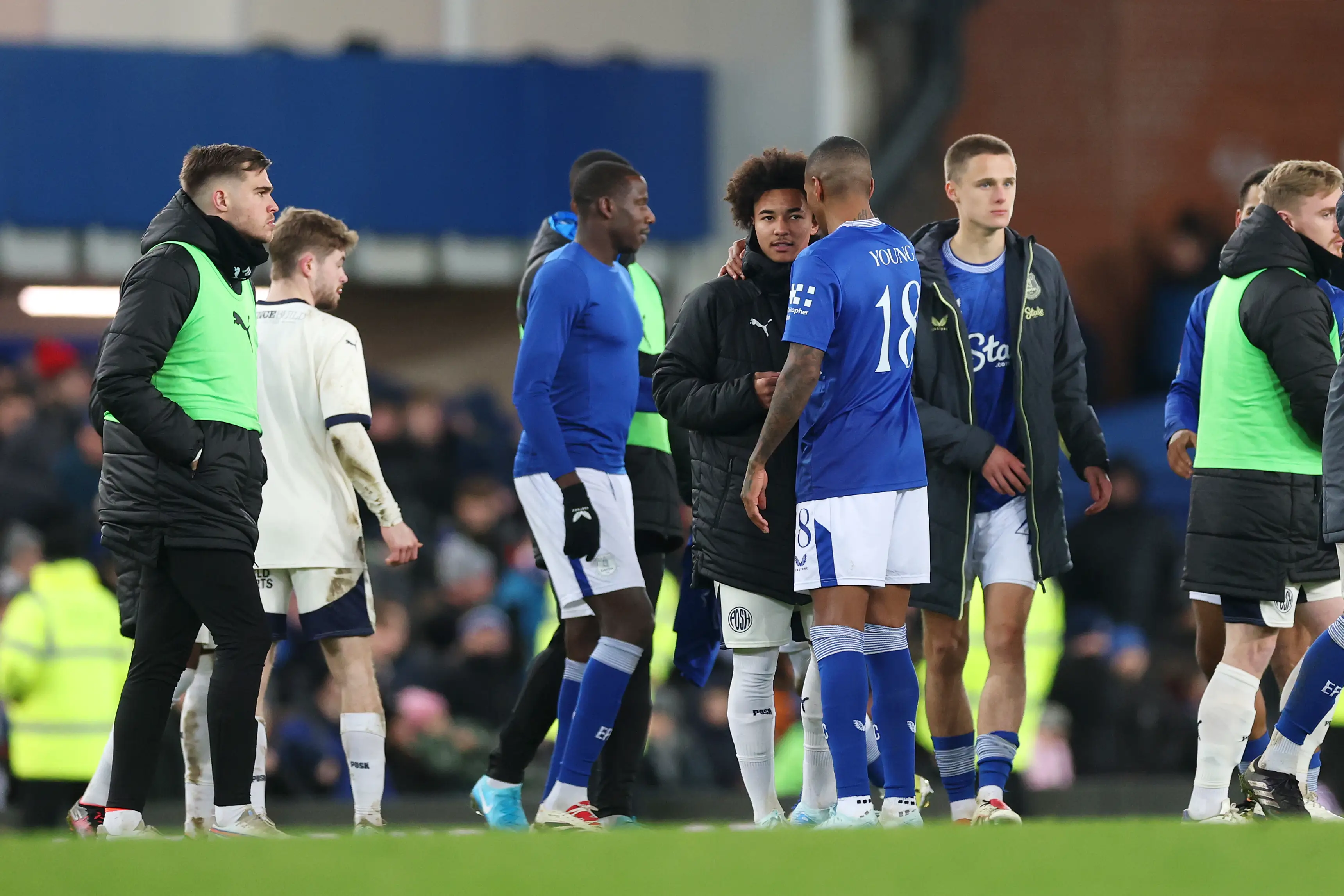 Ashley Young and his son Tyler after the FA Cup game. Image: Getty