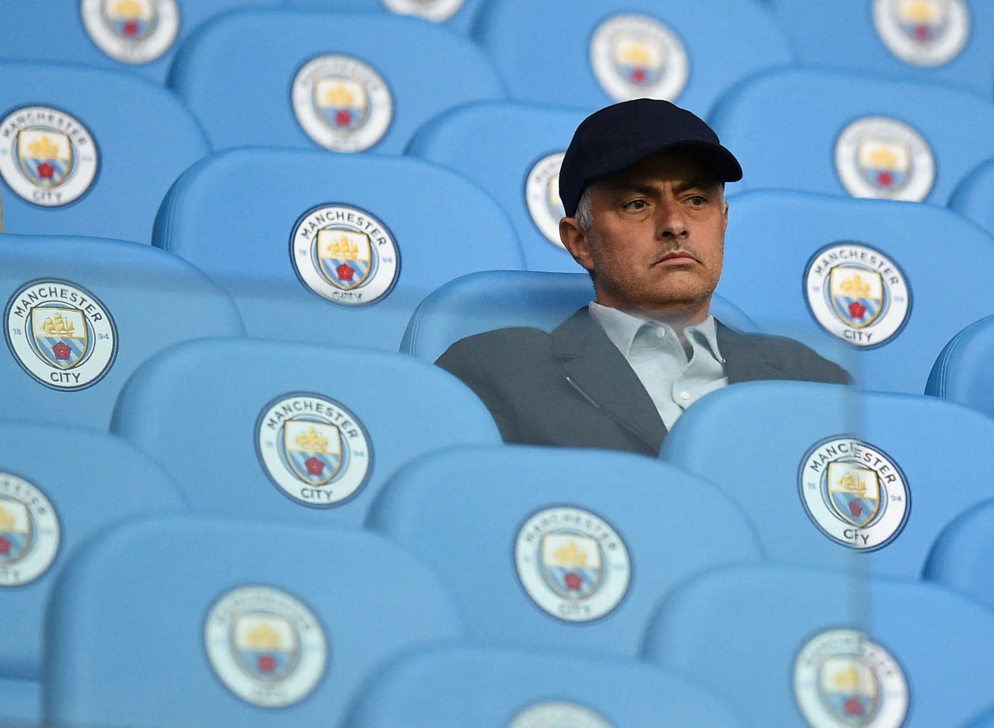Jose Mourinho's Manchester United finished second in the 2017-18 Premier League season behind City. Image credit: Getty