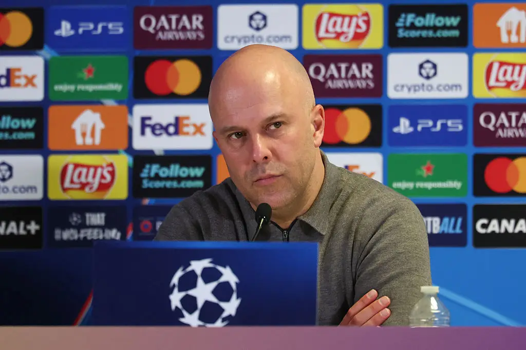 Arne Slot has faced pressure over his future at Liverpool in recent weeks. (Image: Catherine Steenkeste/Getty Images)