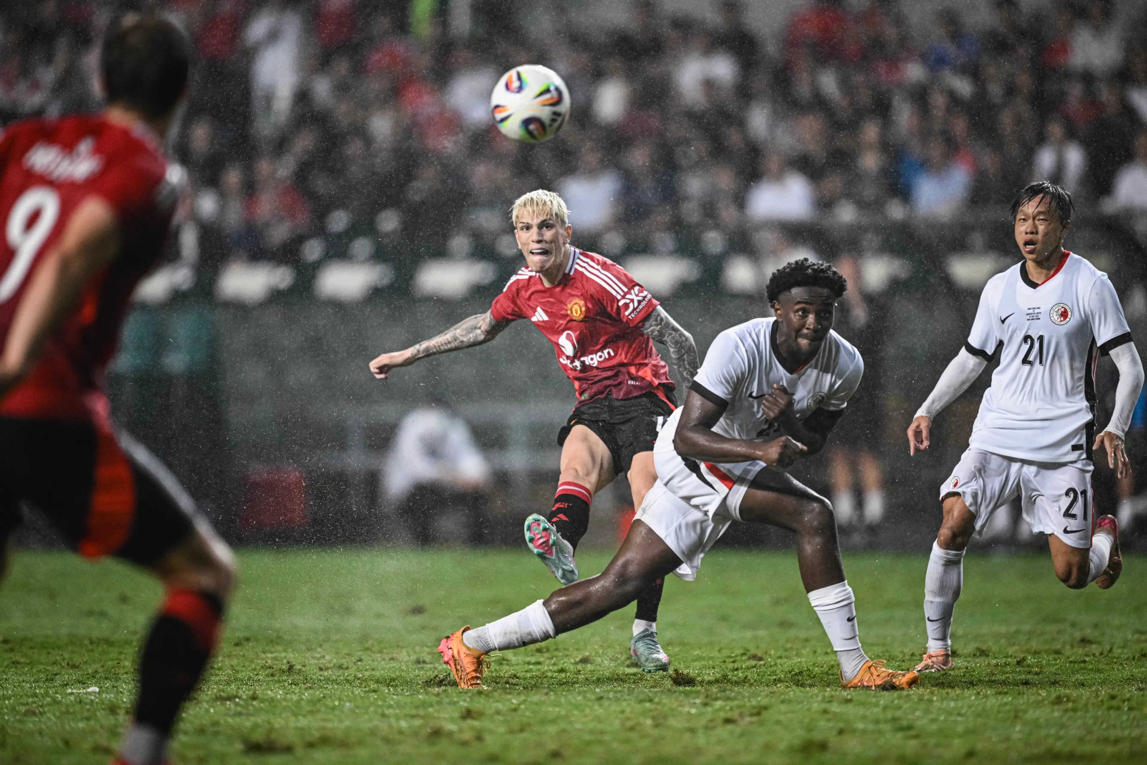 Garnacho played in United's post-season tour in May but is set to miss their summer tour of the USA. (Image: Getty)
