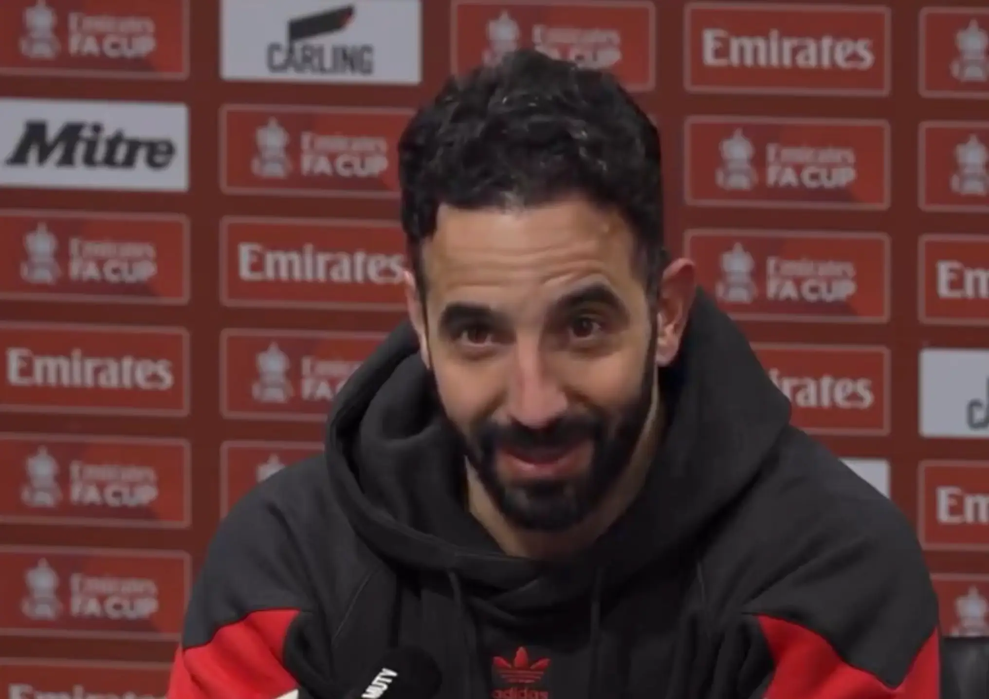 Amorim mentioned Wyscout in his post-match press conference. Image credit: Beanymansports/YouTube