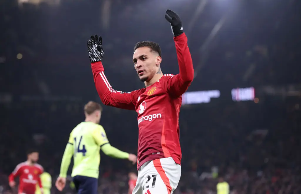 Antony is set to leave Manchester United on loan (Credit:Getty)