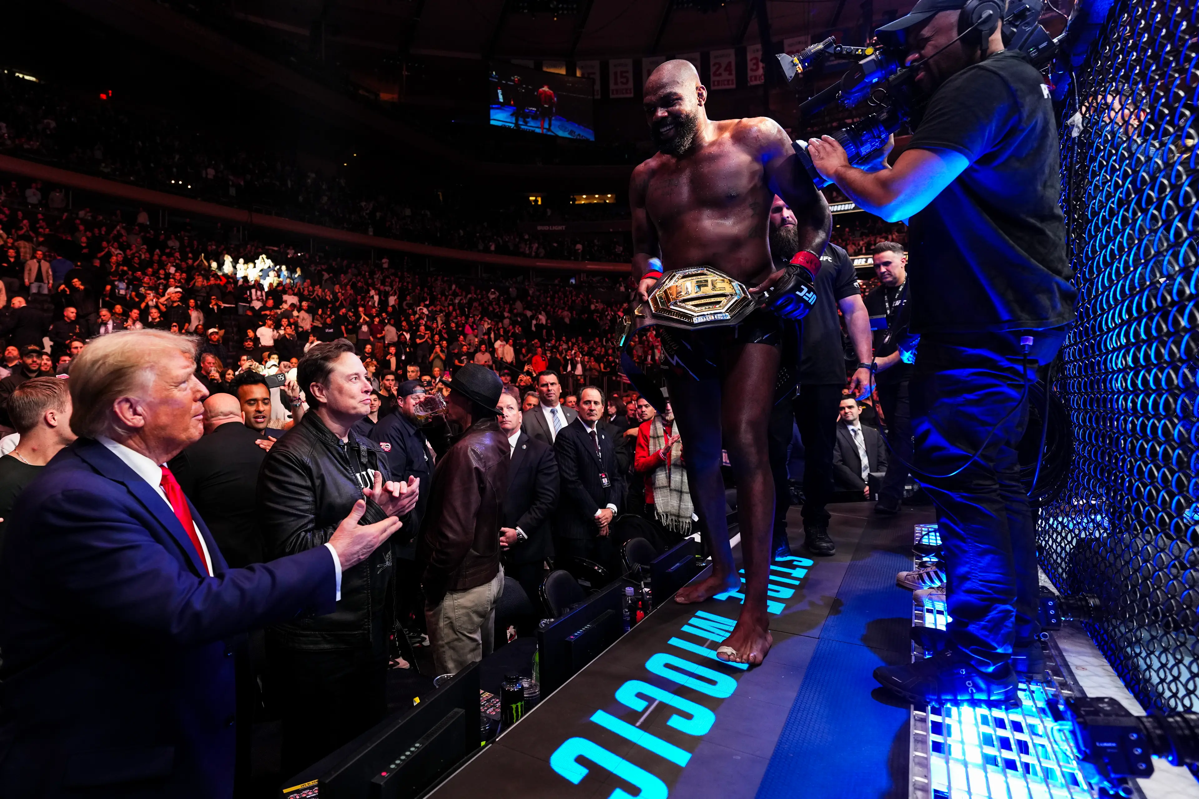 Dana White confirmed that Jon Jones will not feature on the historic card. (Image: Getty)