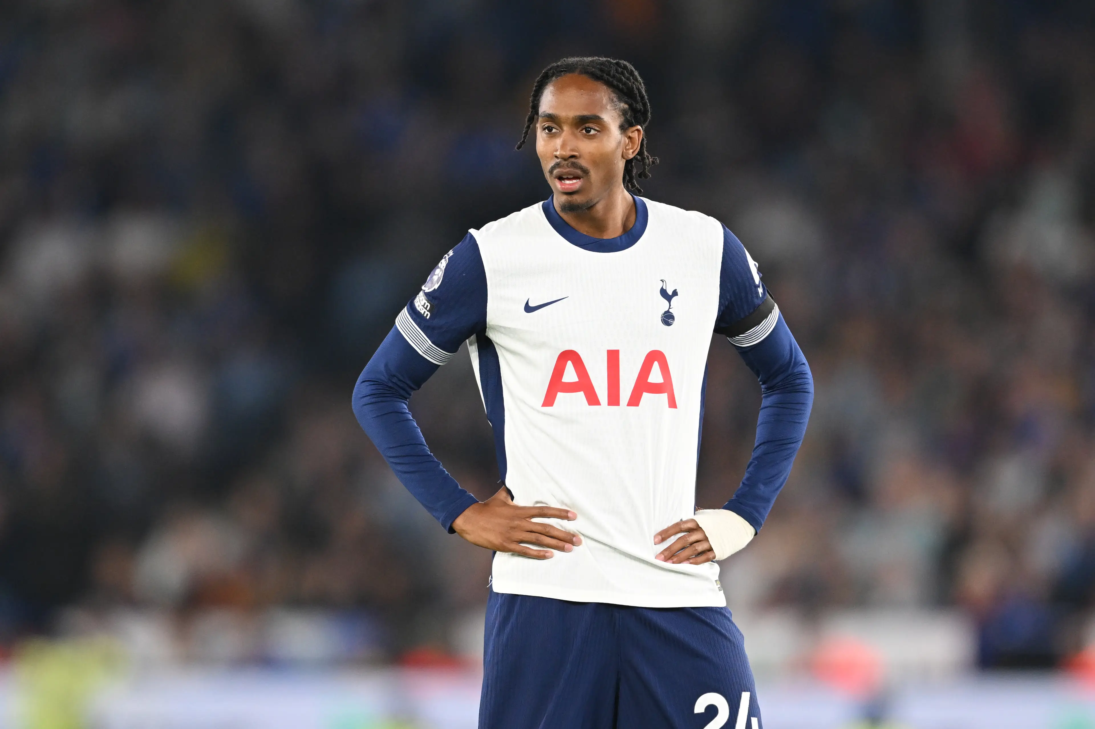 Djed Spence has been left out of Tottenham's Europa League squad. [Getty]