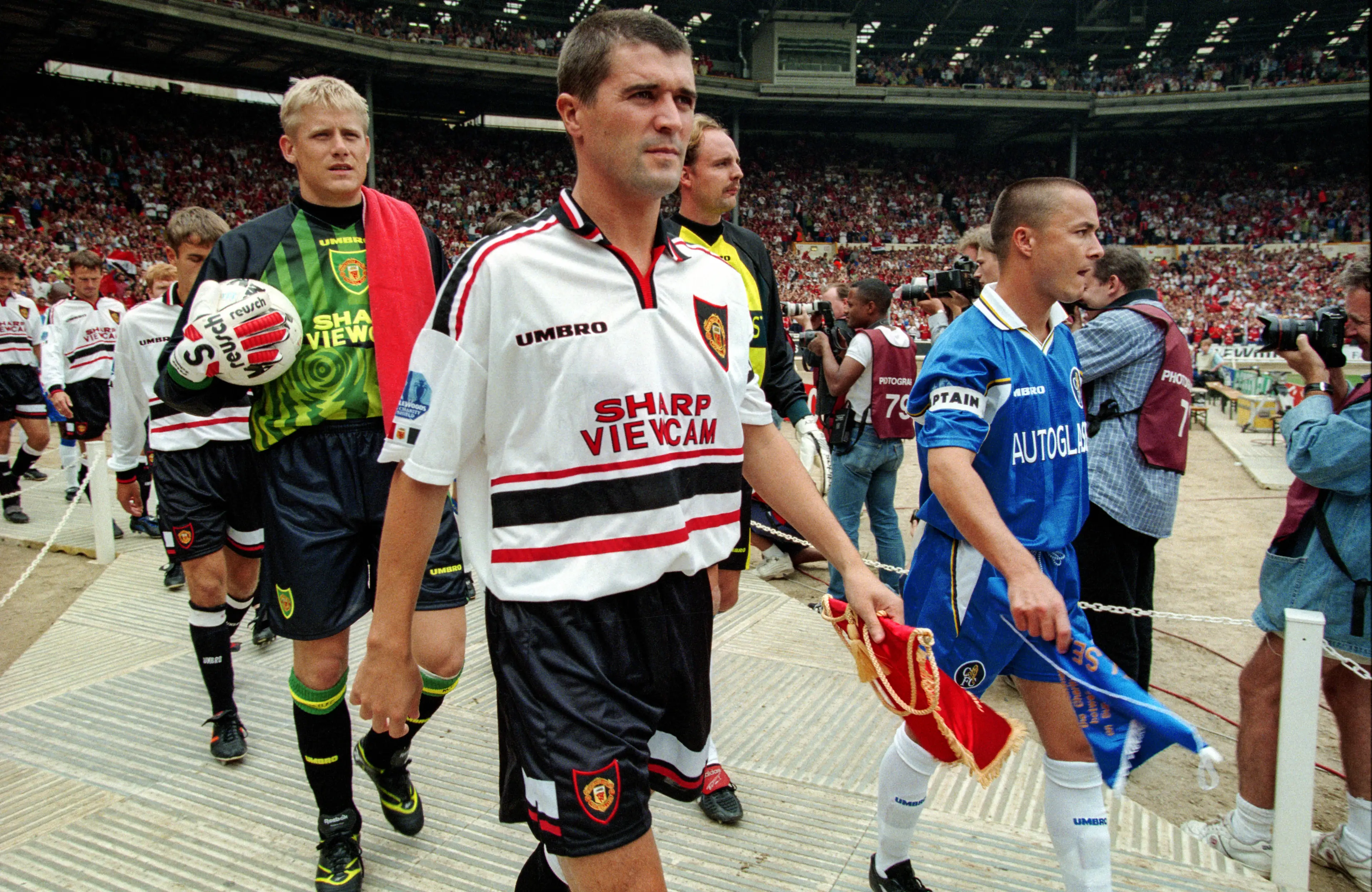 Keane and Wise coming up against each in other. Image credit: Getty