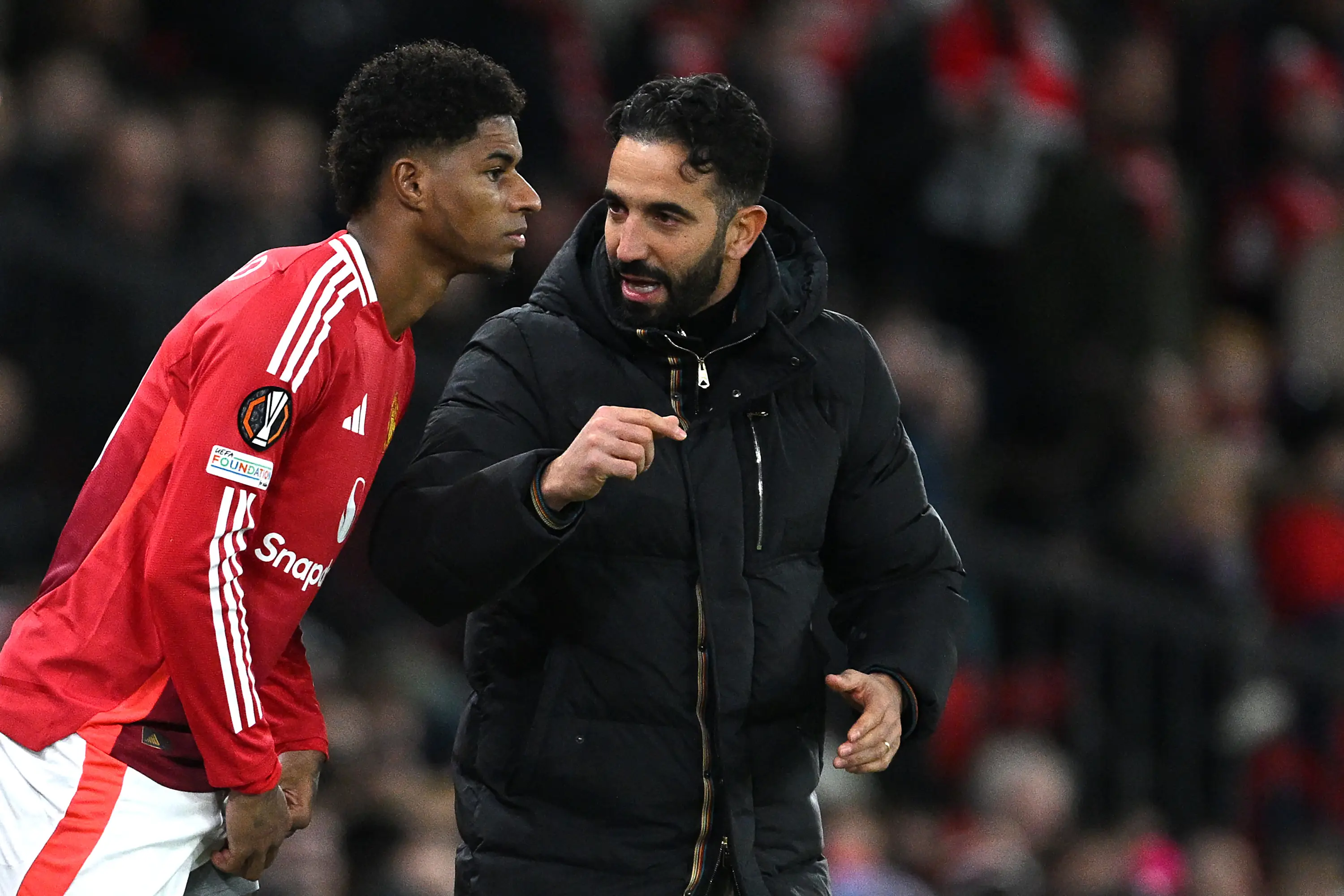 Marcus Rashford and Ruben Amorim at Manchester United (credit: getty)