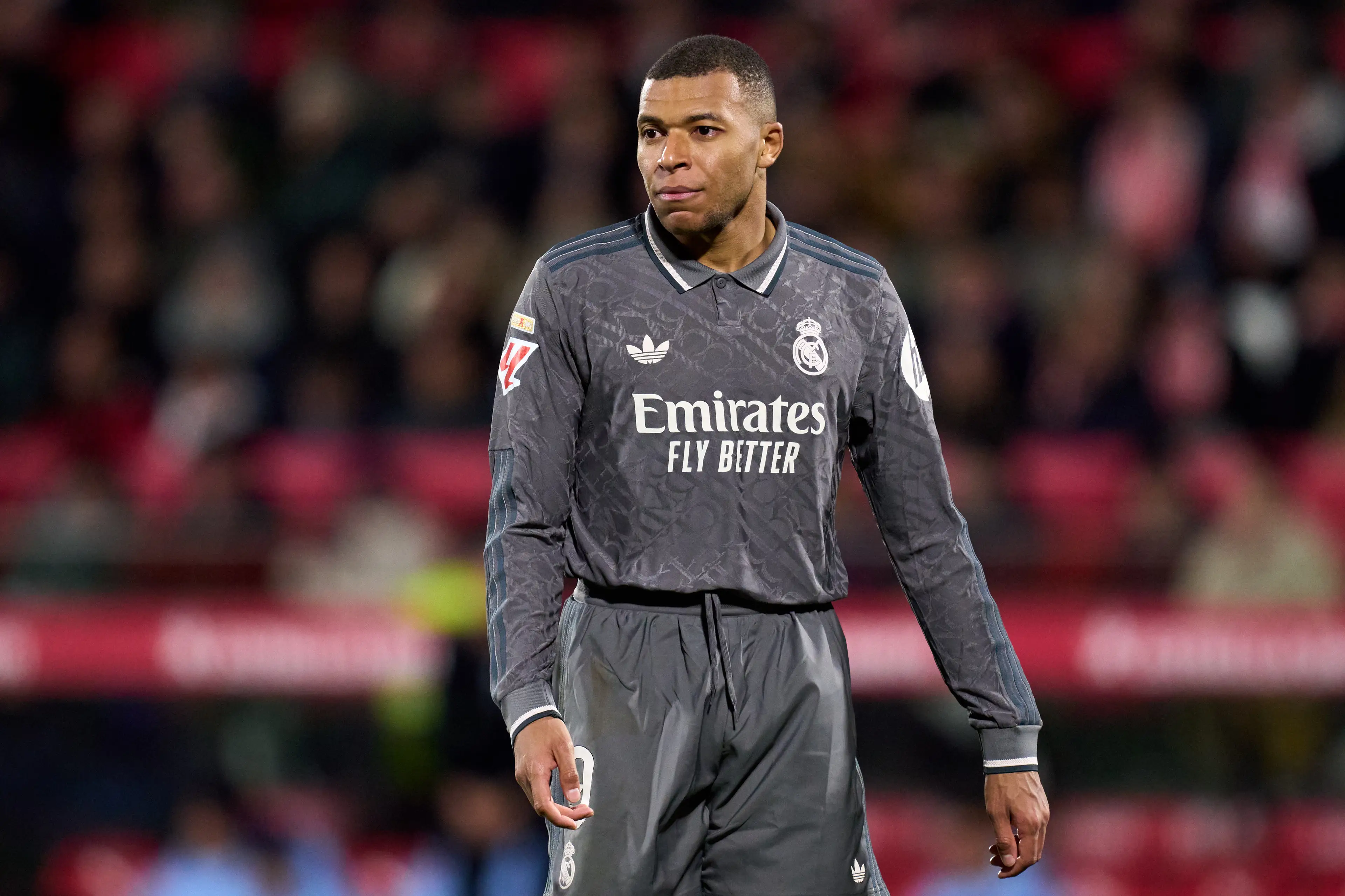 Kylian Mbappe in action for Real Madrid. Image: Getty 