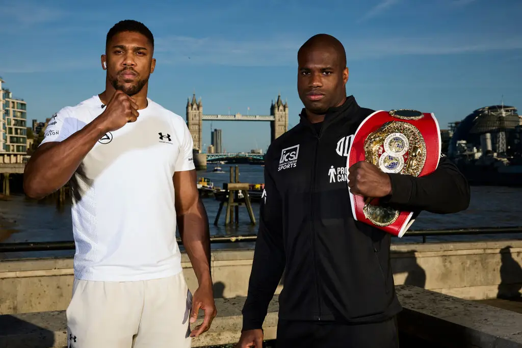 Anthony Joshua at Daniel Dubois will fight at Wembley Stadium on Saturday, September 16. (Image: Getty)