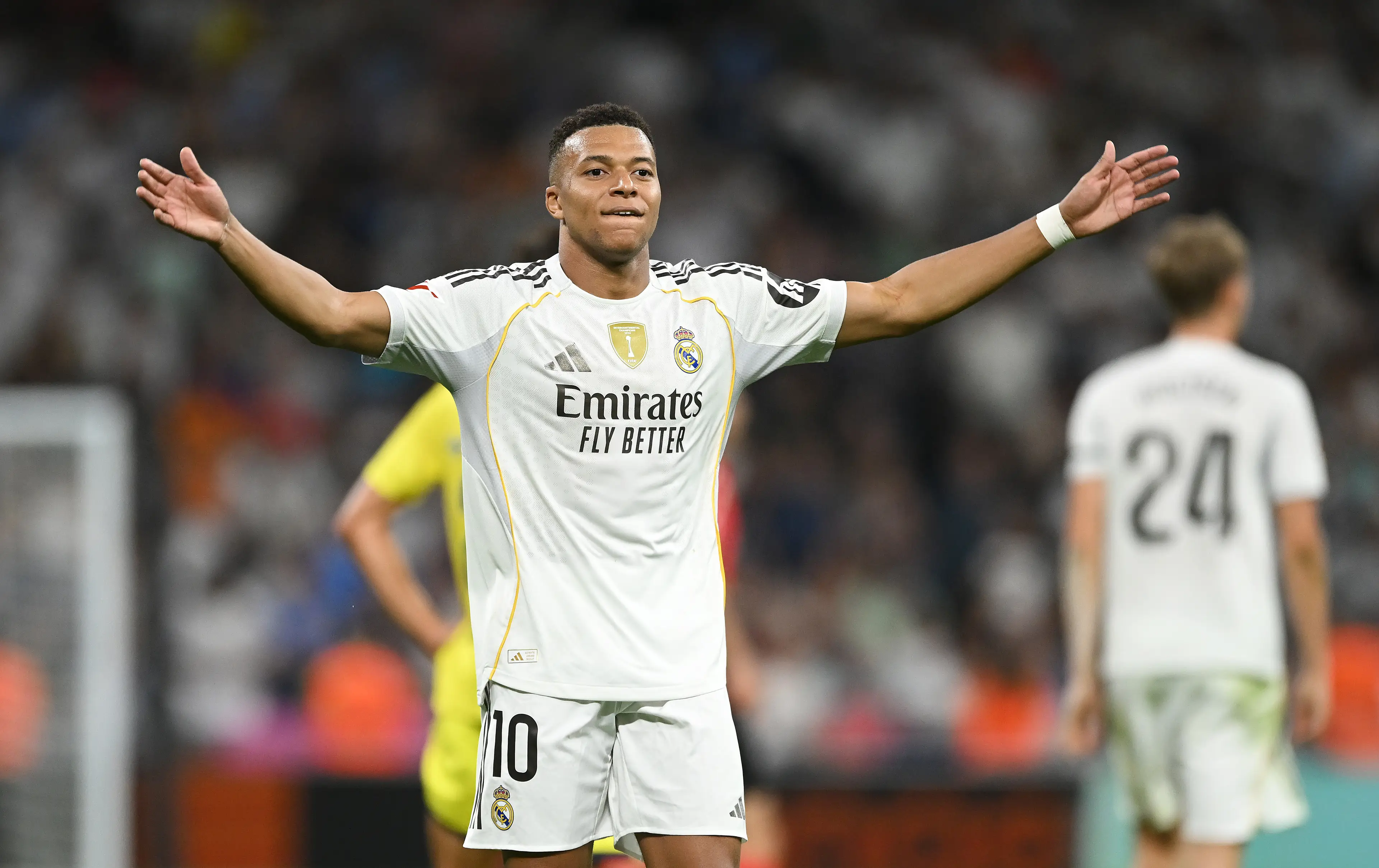 Kylian Mbappe for Real Madrid. Image: Denis Doyle / Stringer via Getty