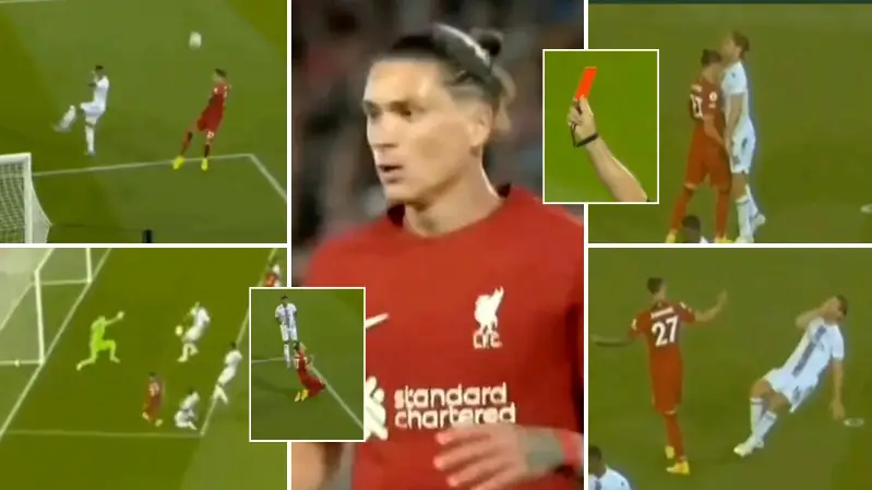 Darwin Nunez rinsed in brutal fail compilation after red card vs Crystal Palace