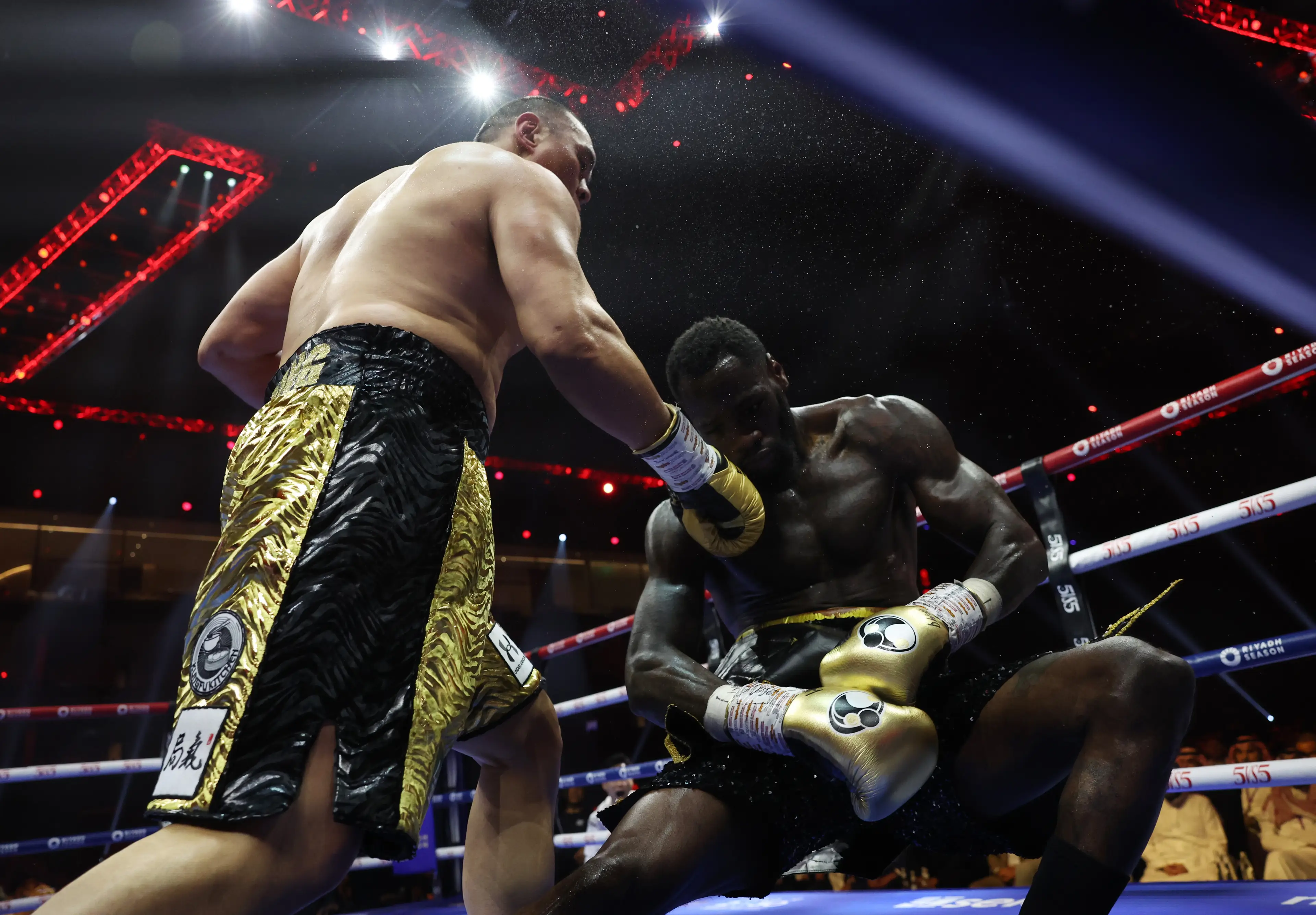 Wilder was knocked out by Zhang last week (Getty)