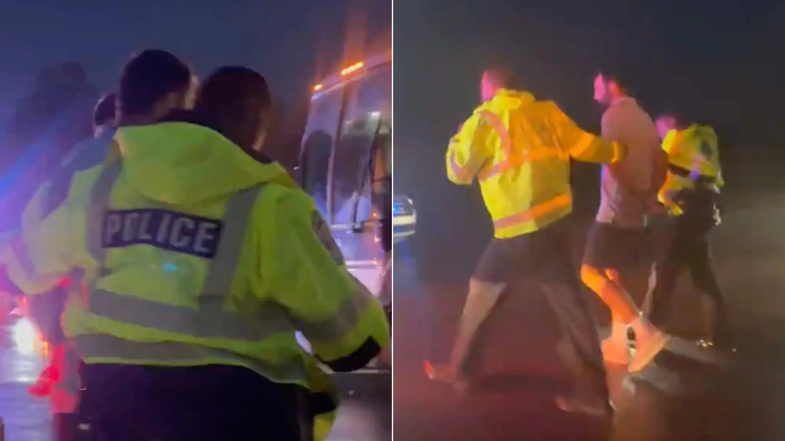 Footage emerges of world's No.1 golfer Scottie Scheffler being detained by police just hours before PGA Championship second round