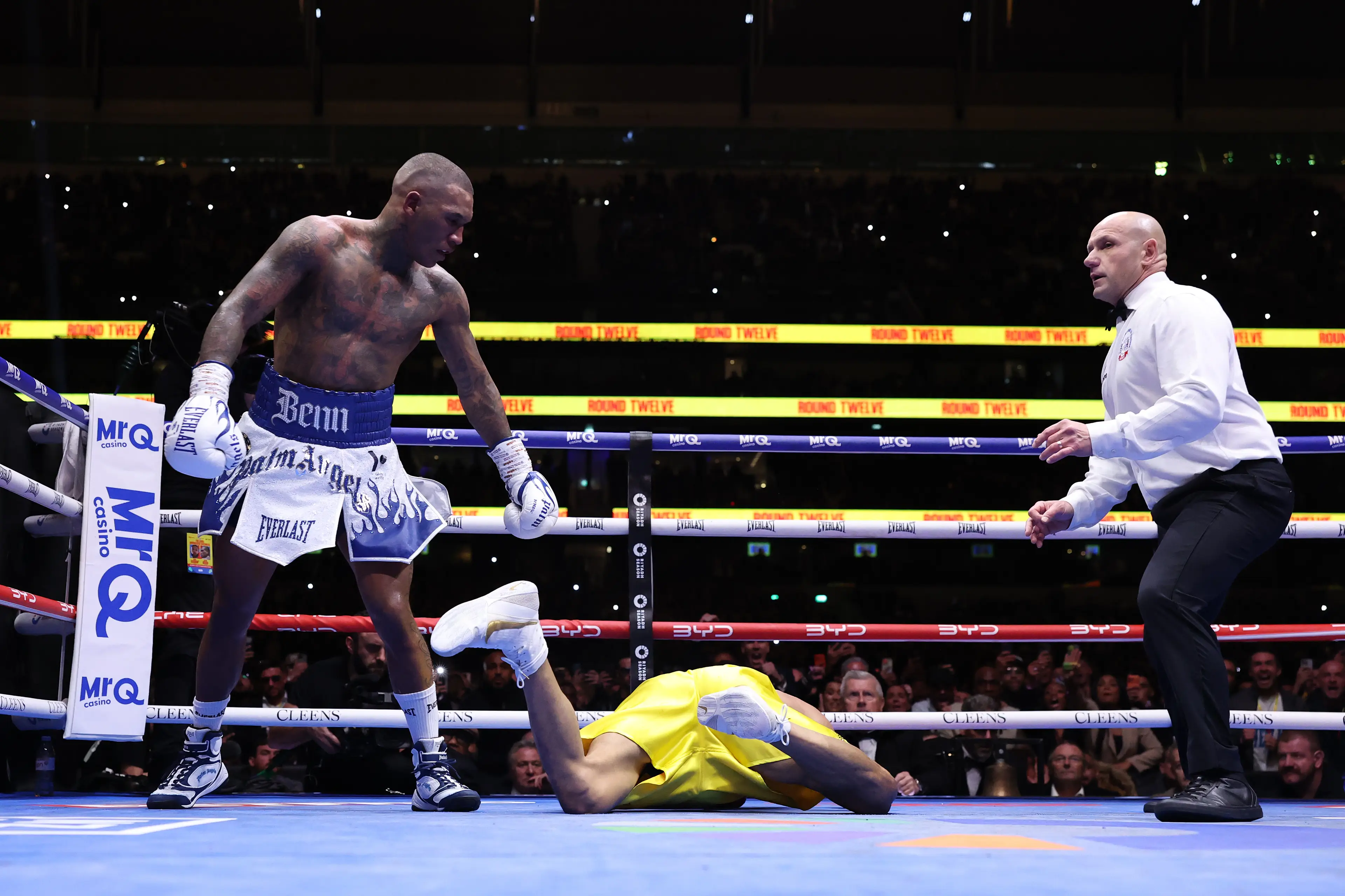 Conor Benn beat Chris Eubank Jr on Saturday night. Image: Getty