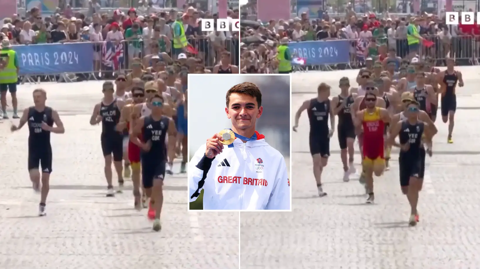 Incredible moment Team GB athlete 'sacrifices' his own race to help his teammate win stunning Olympic medal