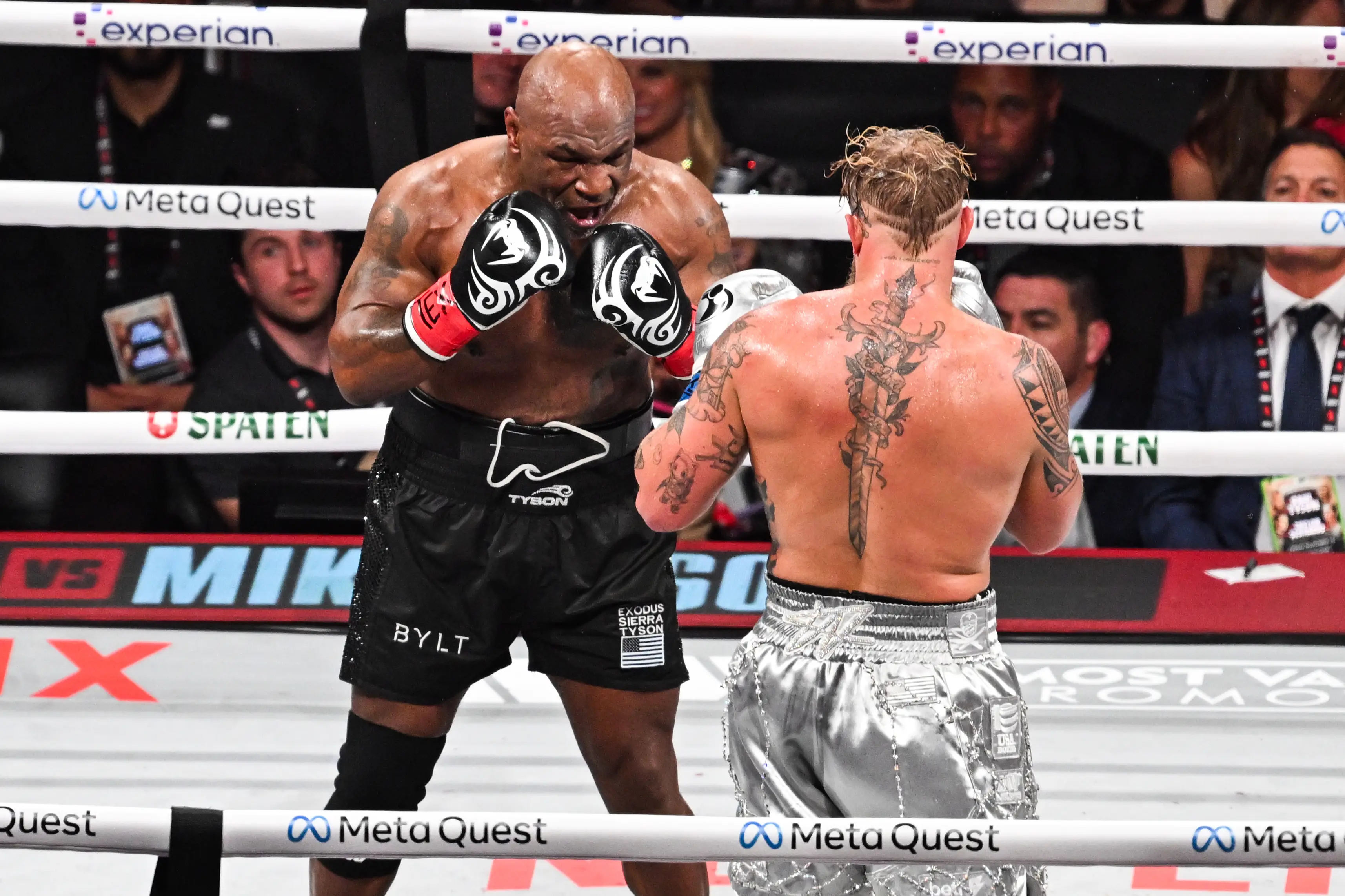 Mike Tyson returned to boxing when he fought Jake Paul in a professional bout. Image: Getty 