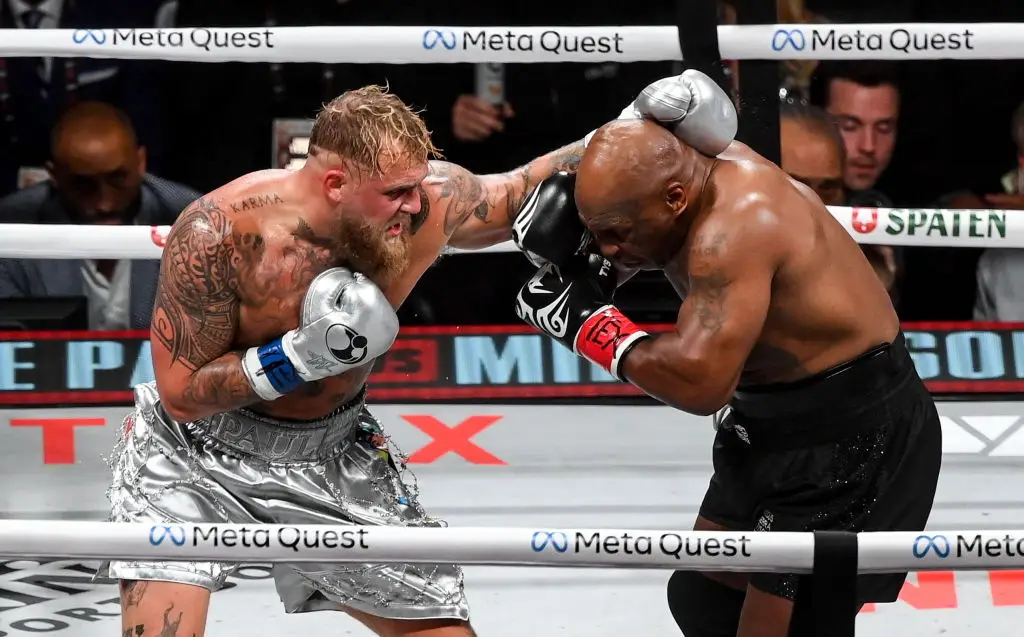 Jake Paul defeated Mike Tyson via unanimous decision in the main event (Image: Getty)