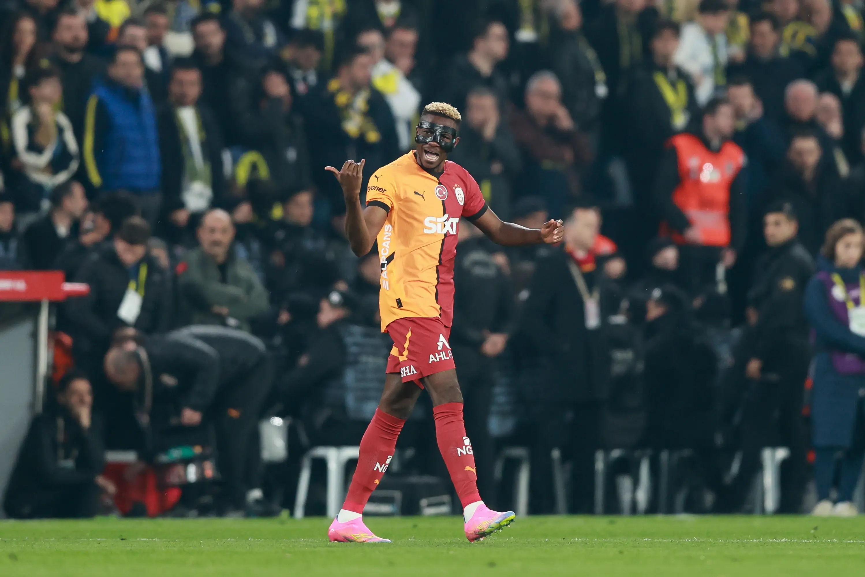 Victor Osimhen has reportedly been the subject of two bids. Image: Getty