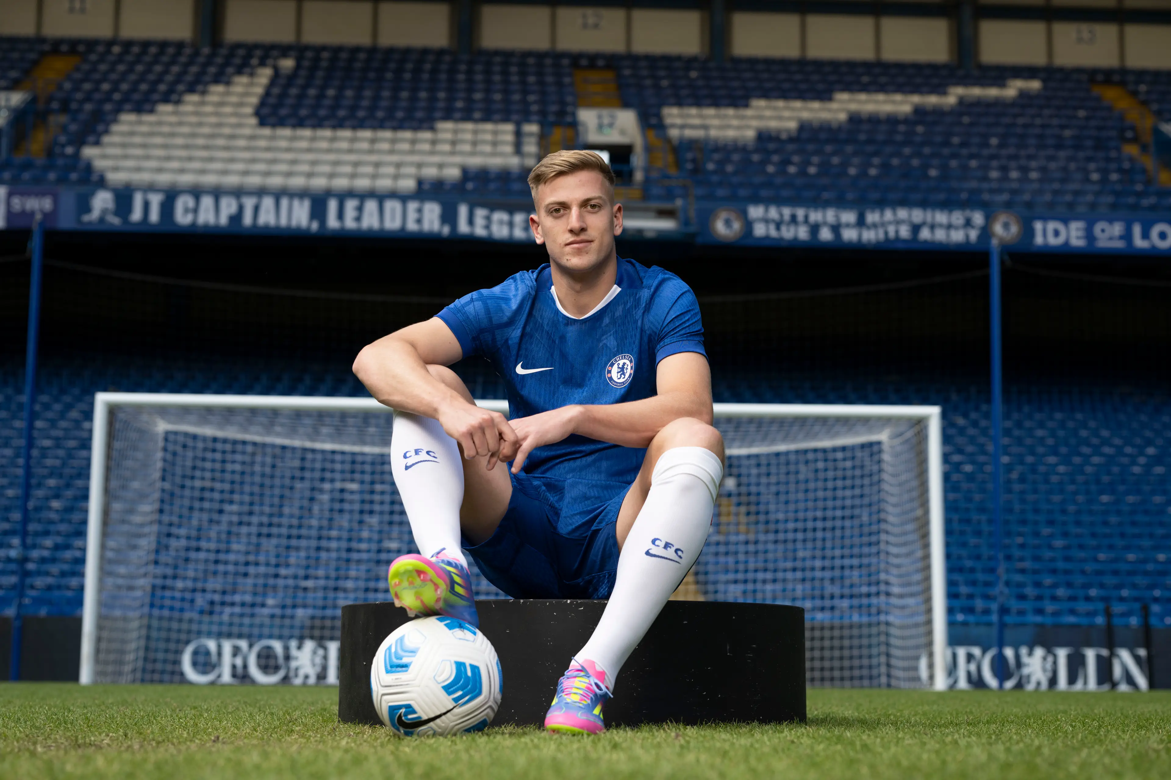 Chelsea announced the signing of Liam Delap on Wednesday. Image: Getty 