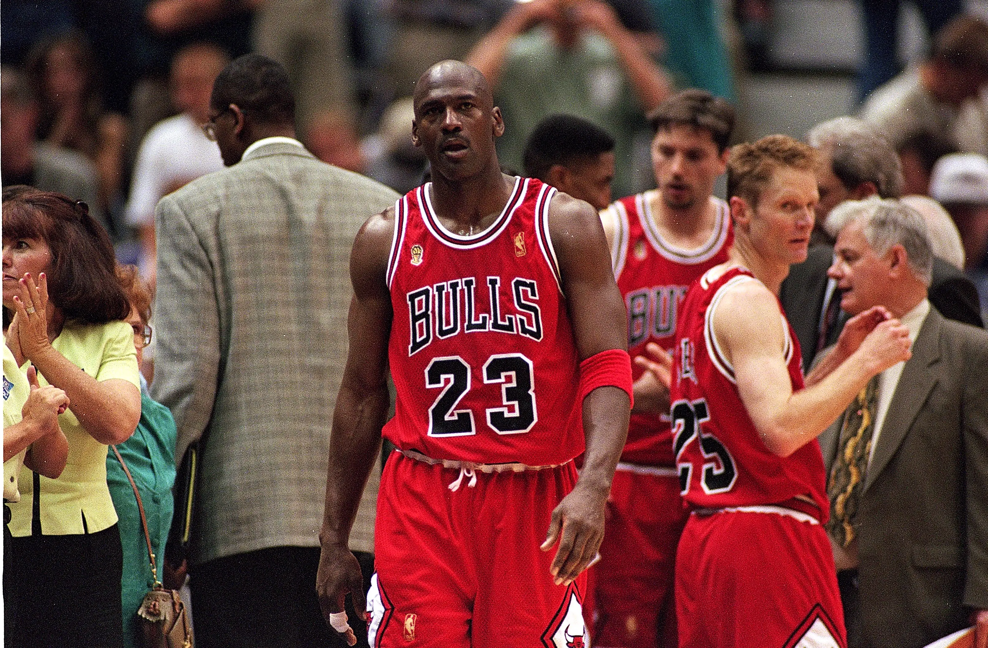 Michael Jordan is synonymous with the No.23. Image: Getty