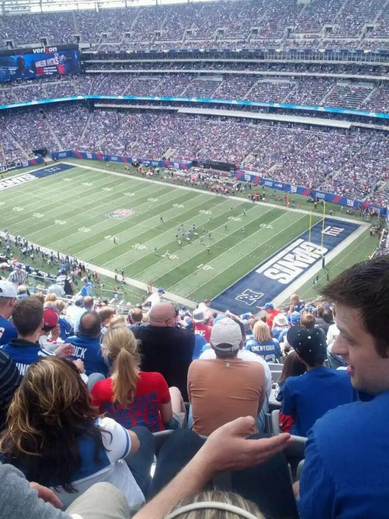 A similar view from the MetLife Stadium. Image: A View From My Seat