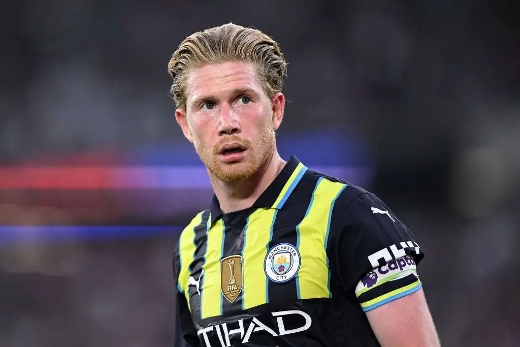 Kevin De Bruyne for Manchester City in 2024- Getty