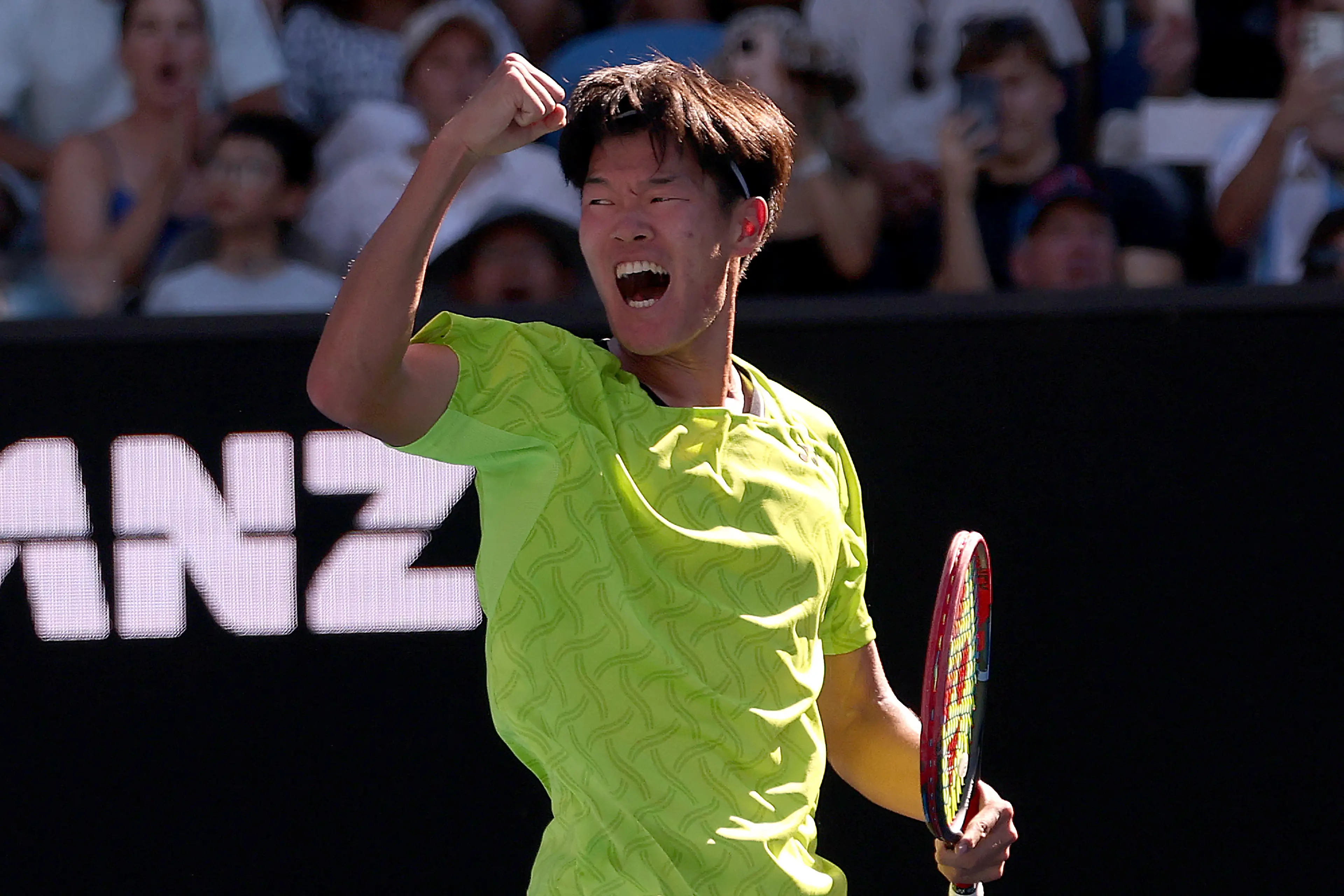 Michael Zheng is in the second round of the Australian Open. 