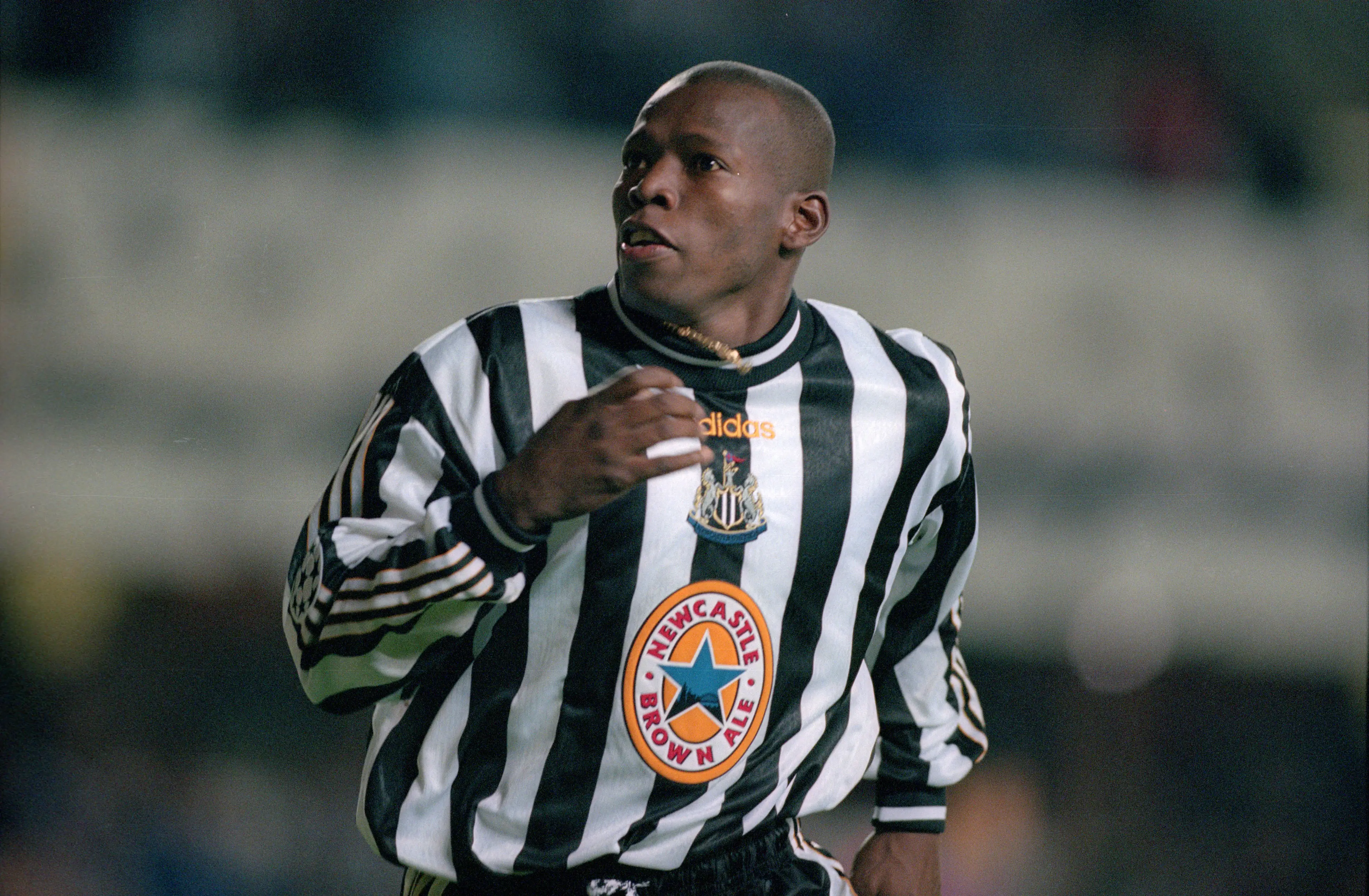 Faustino Asprilla in action for Newcastle United. (Image: Getty)