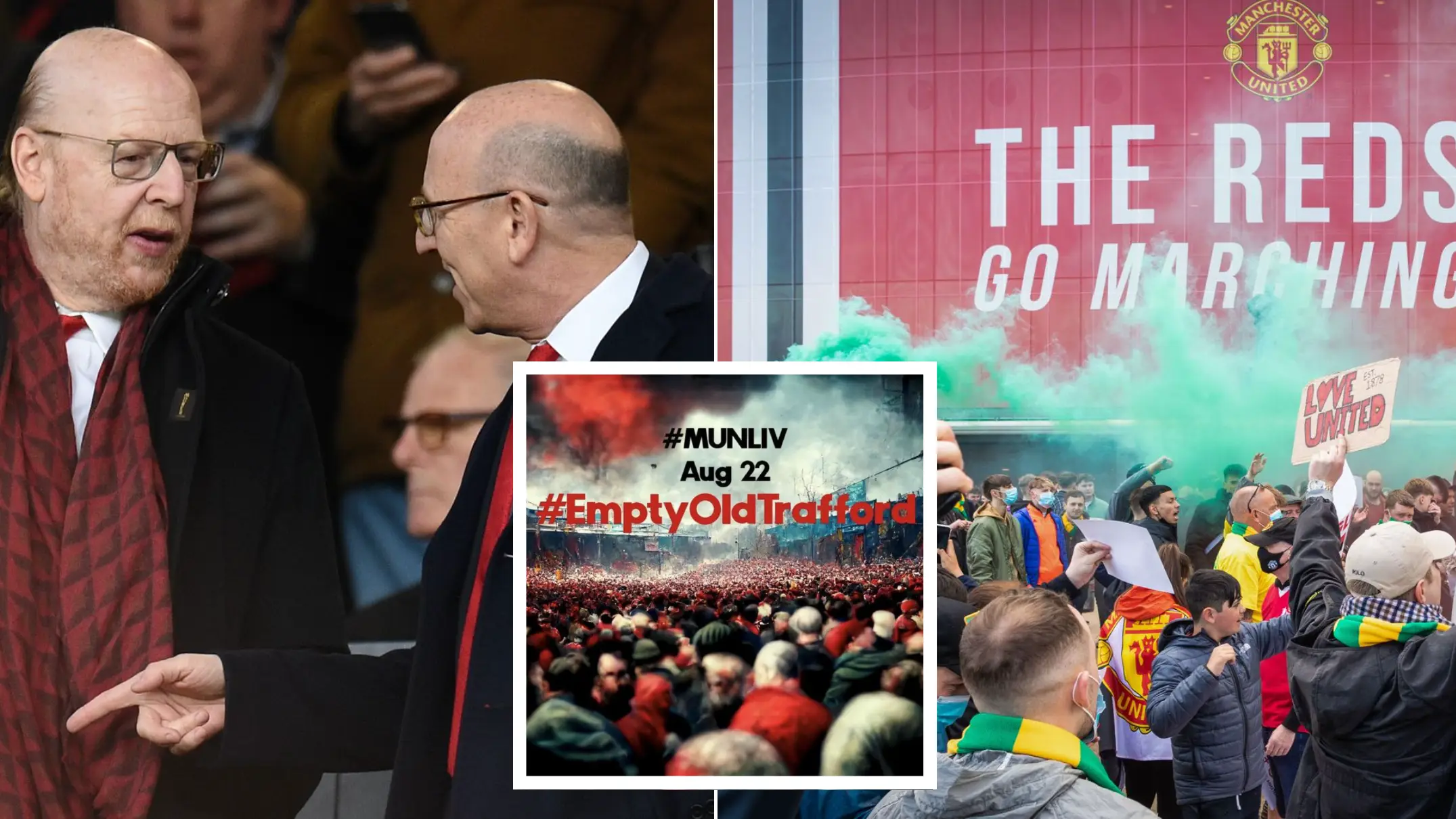 Manchester United fans threaten to leave Old Trafford empty for Liverpool clash