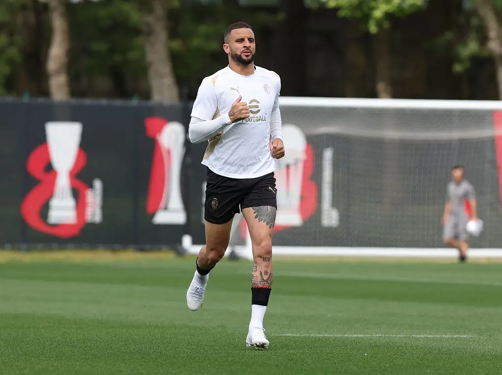 Kyle Walker in AC Milan training (Credit:Getty)