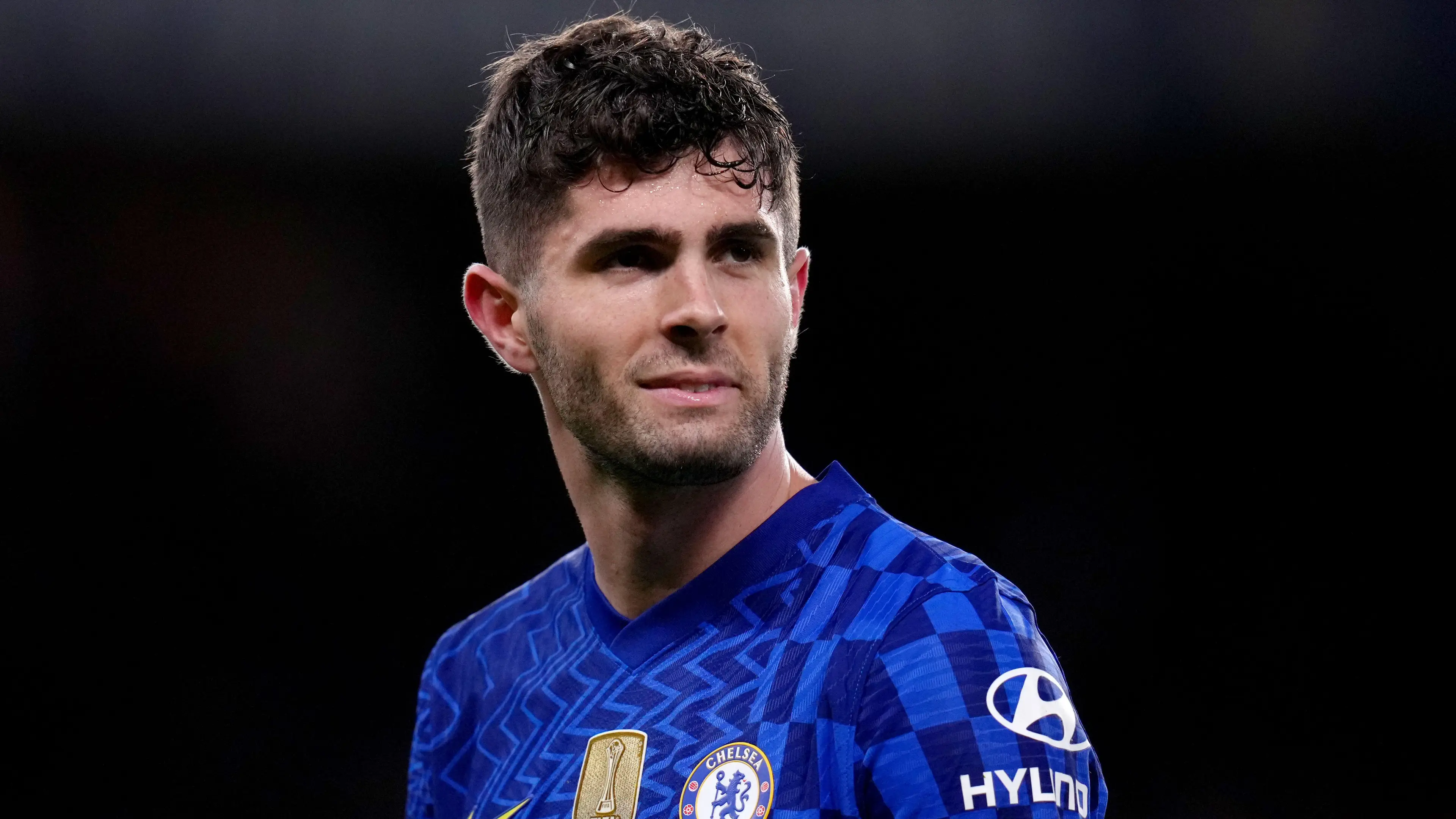 Chelsea's Christian Pulisic during the UEFA Champions League round of sixteen first leg match at Stamford Bridge, London