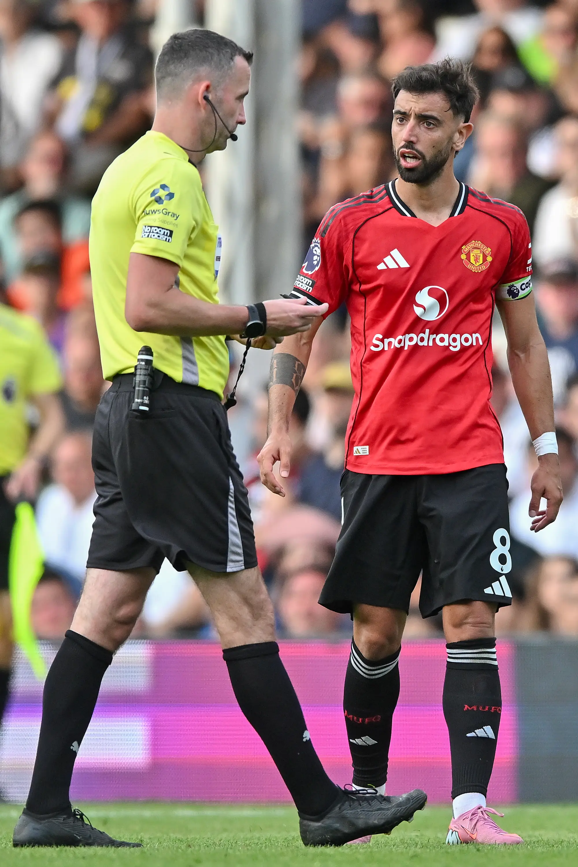 Bruno Fernandes missed a penalty in the Premier League for the fifth time. Image: Getty