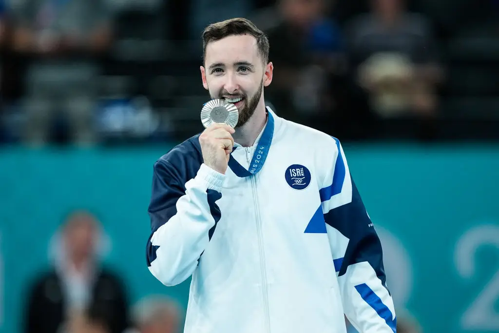 Israeli gymnast Artem Dolgopyat won silver at the Paris Olympic Games (Credit:Getty)