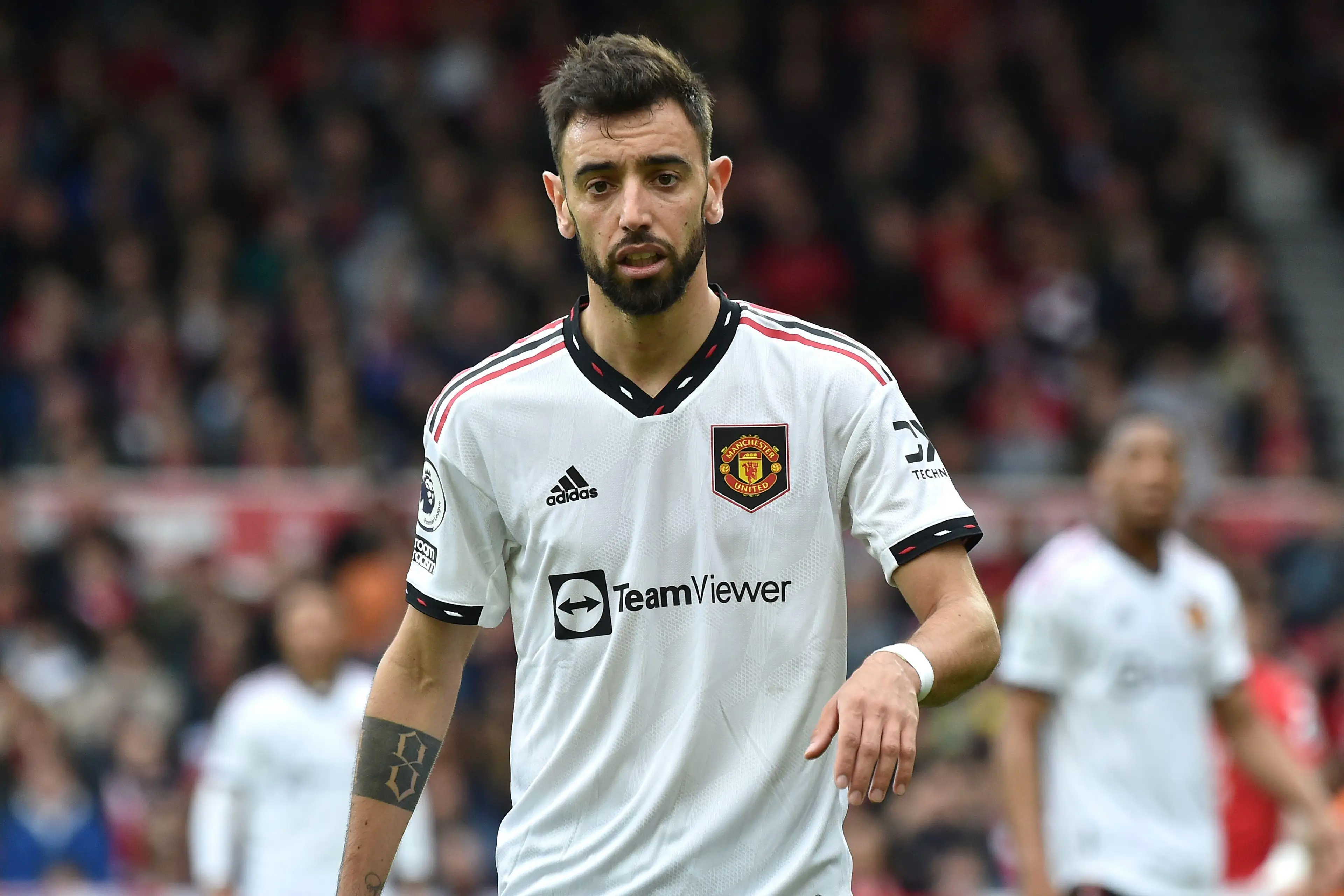 Fernandes was criticised ahead of the game against Forest. Image: Alamy