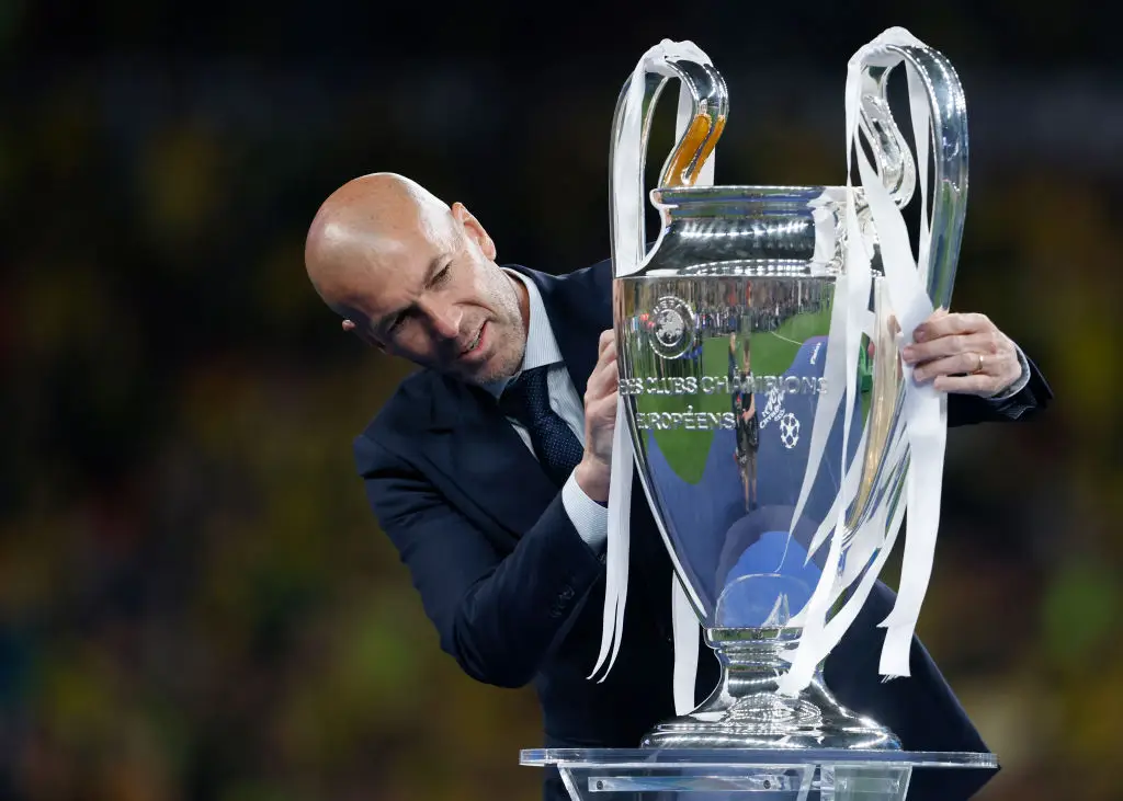 Zidane won the Champions League three times with Madrid (Image: Getty)