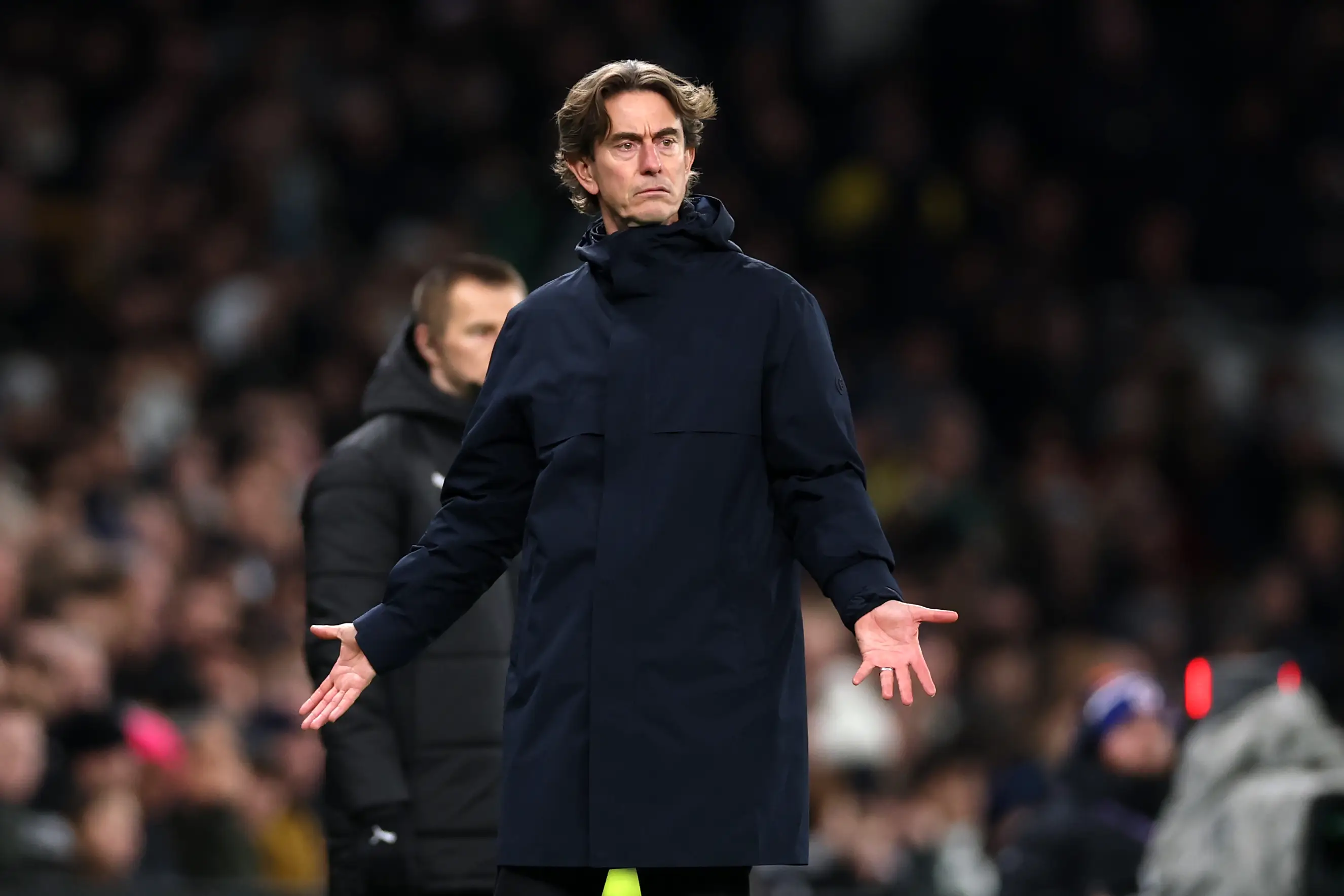 Thomas Frank is on a poor run at Spurs. Image: Getty