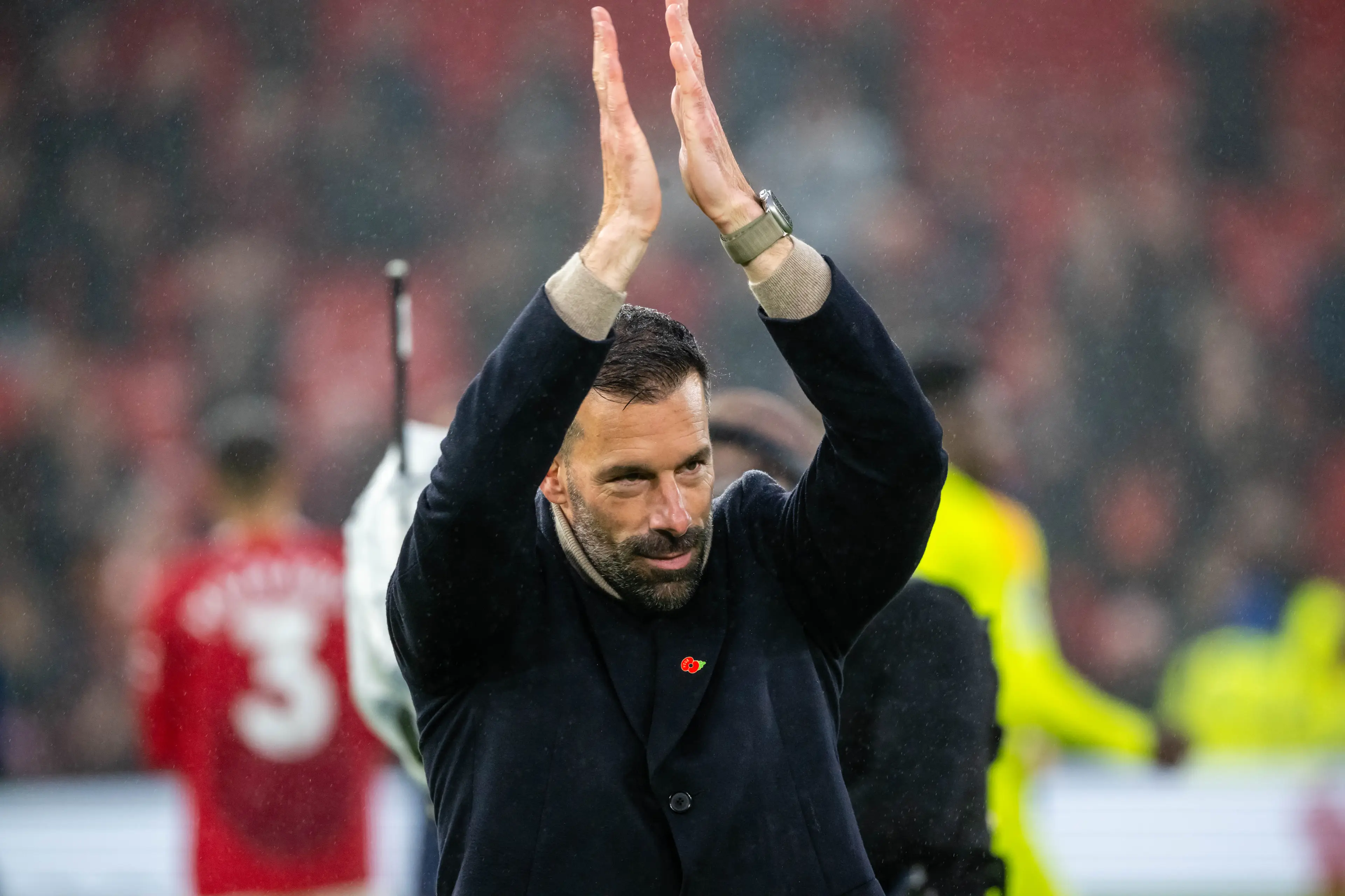 Ruud van Nistelrooy will not be staying on at Manchester United. Image: Getty