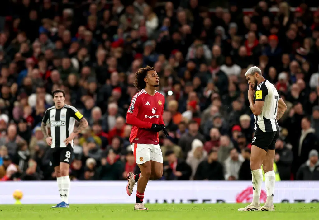Joshua Zirkzee was substituted during the first half against Newcastle (Credit:Getty)