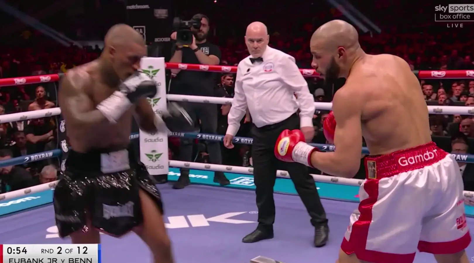 Chris Eubank Jr v Conor Benn (Image: Sky Sports)