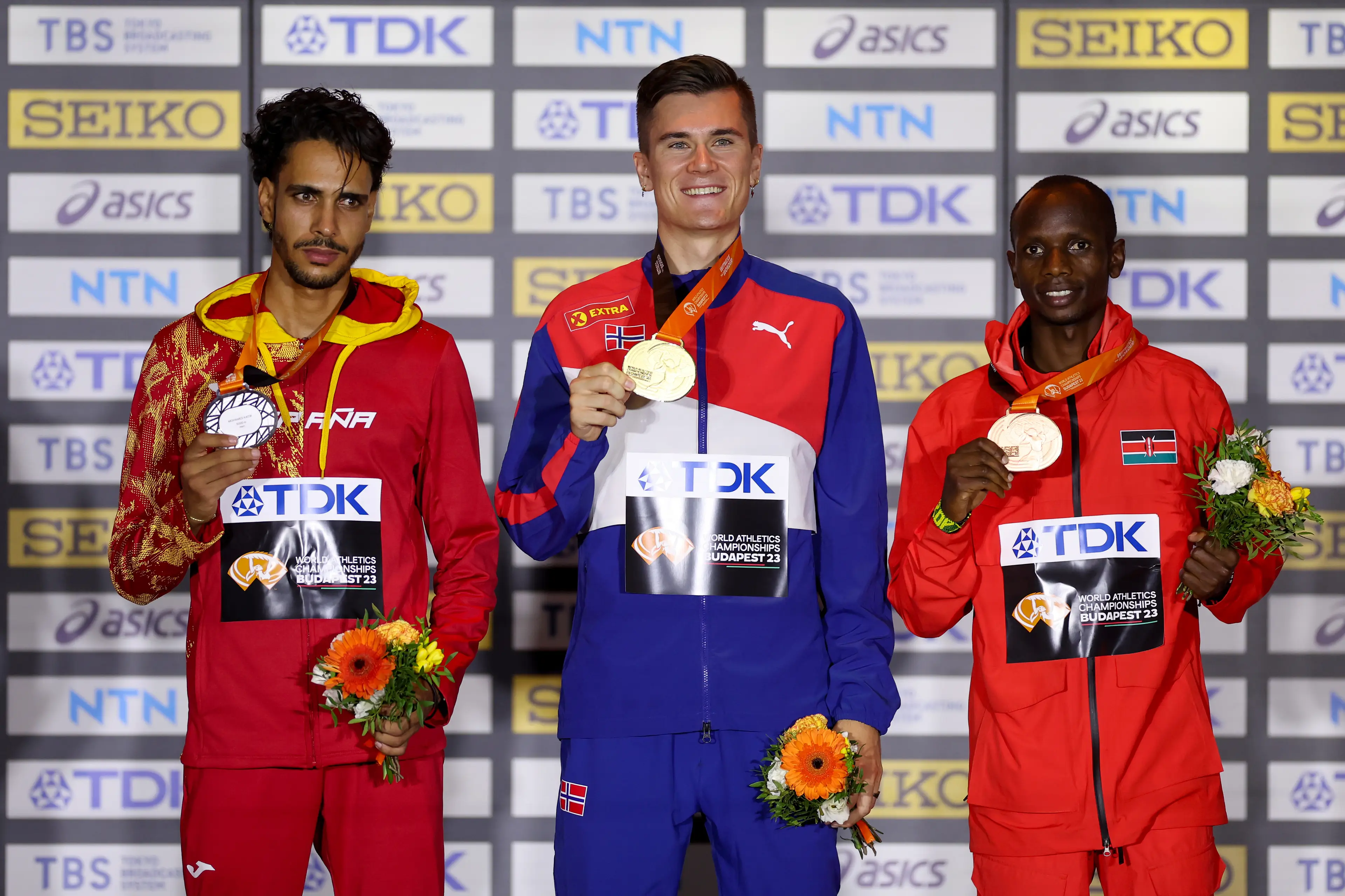 Mohamed Katir at the 2023 World Athletics Championships. Image: Steph Chambers / Staff via Getty