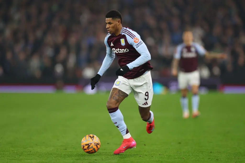 Marcus Rashford made his debut for Aston Villa in the FA Cup match against Tottenham Hotspur. (Image: Getty)