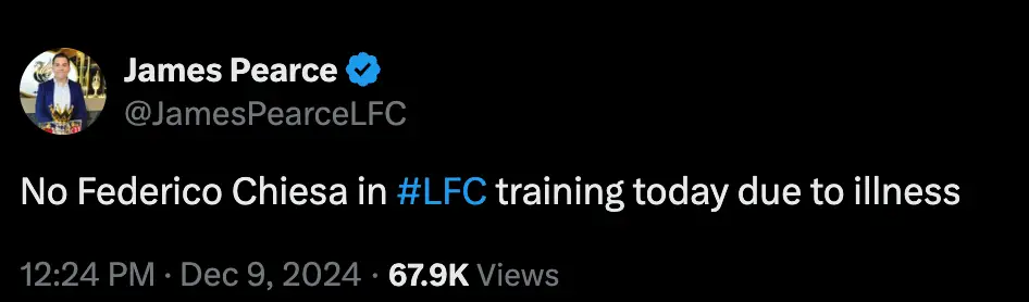 Image: Twitter/@JamesPearceLFC