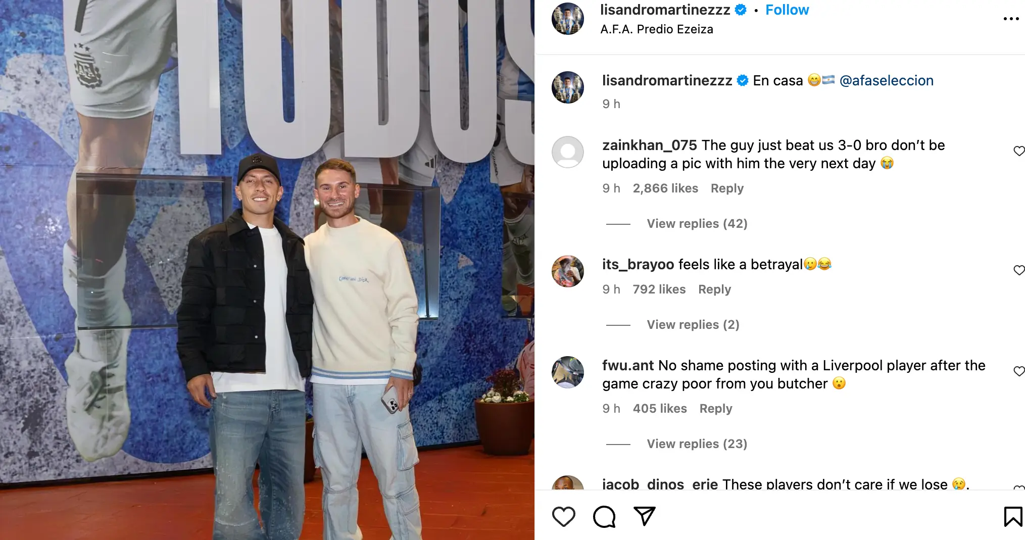 Image: Instagram/@lisandromartinezzz