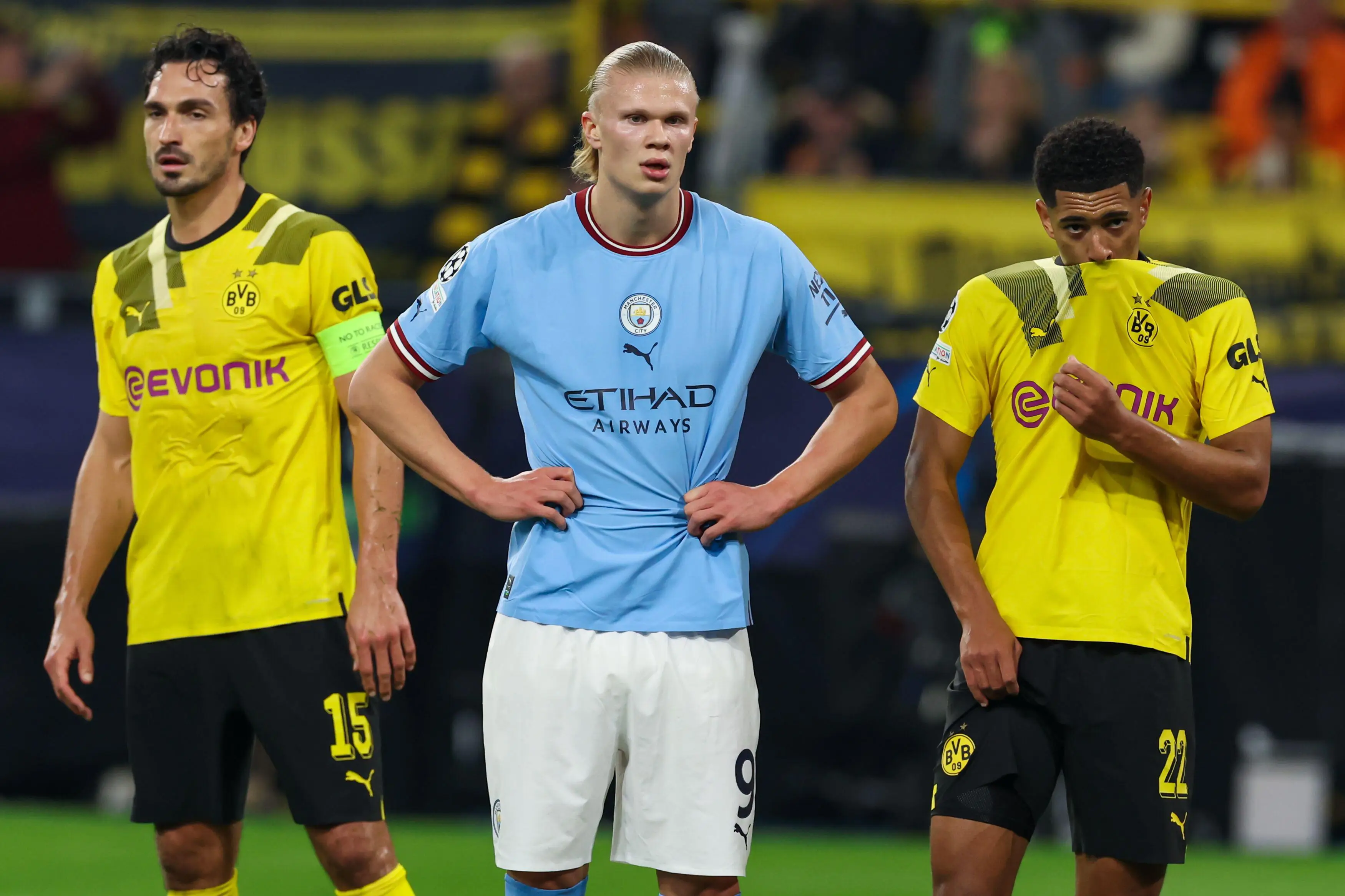 Haaland was off the pace against his former side. (Image