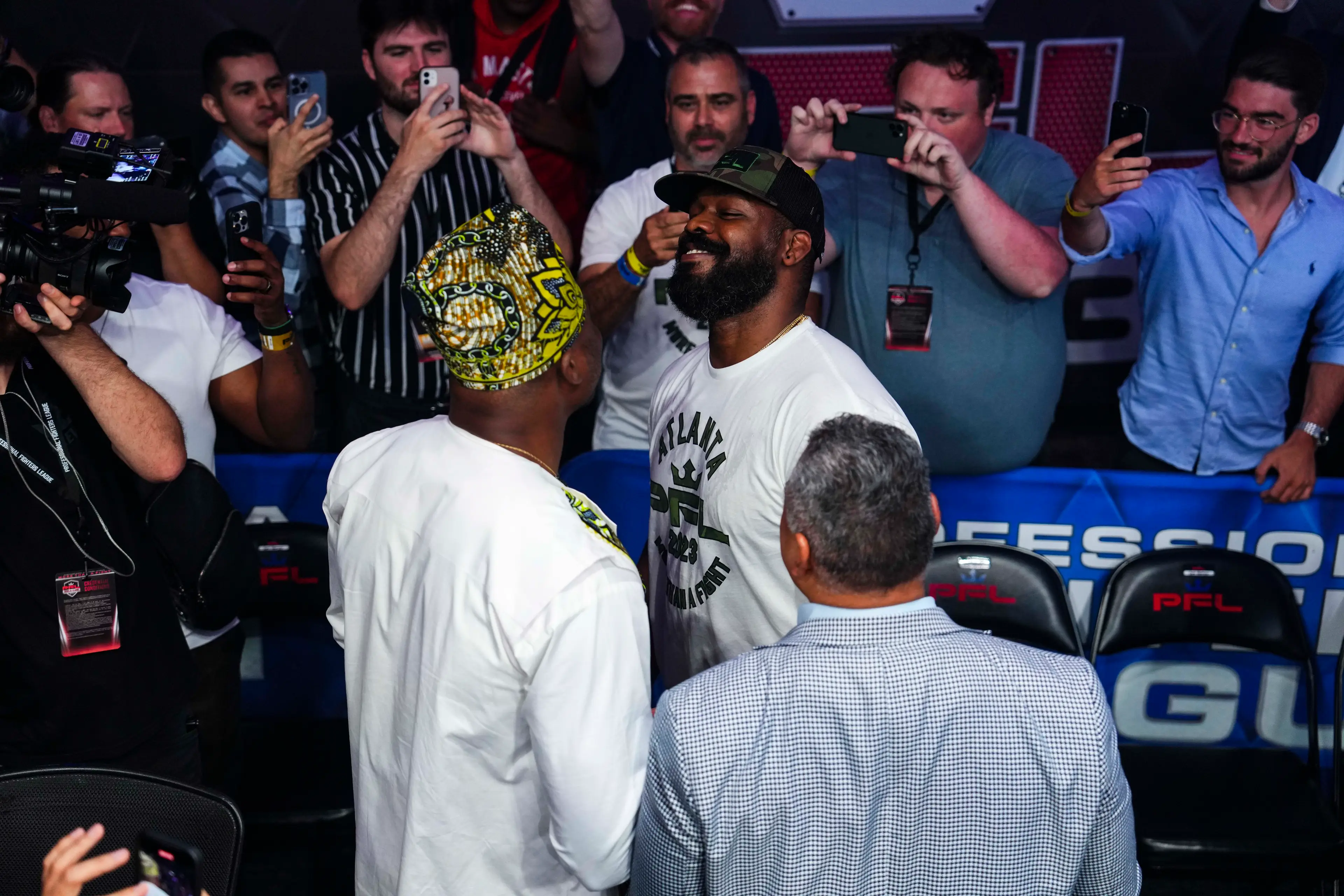 Jon Jones called out Francis Ngannou on X. Image: Getty