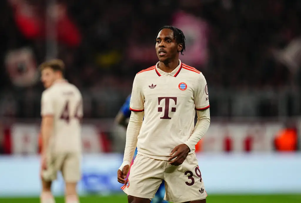 Bayern Munich forward Mathys Tel pictured (Image: Getty)