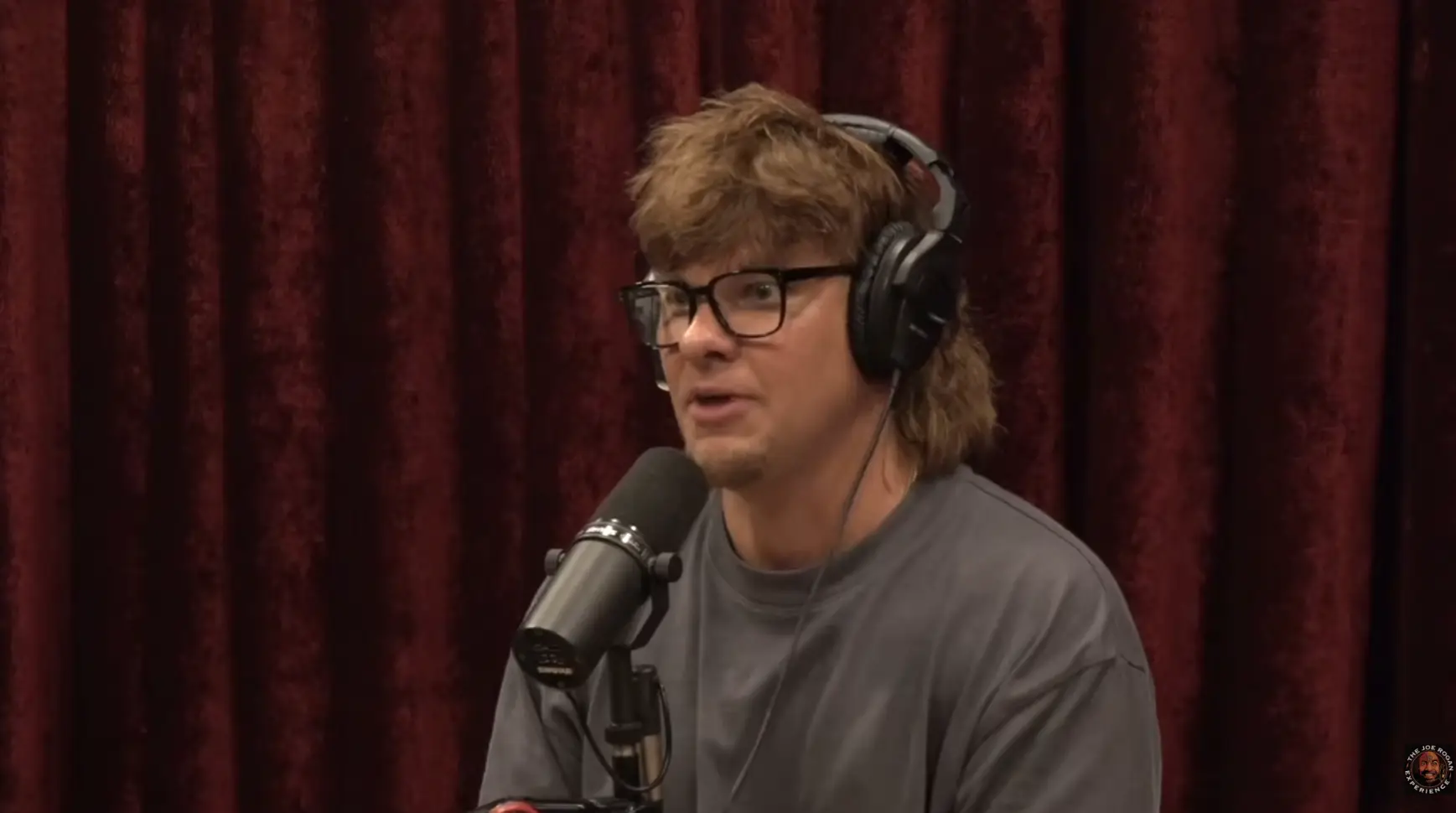 Theo Von was a guest on the Joe Rogan Experience (Image: PowerfulJRE via YouTube) 