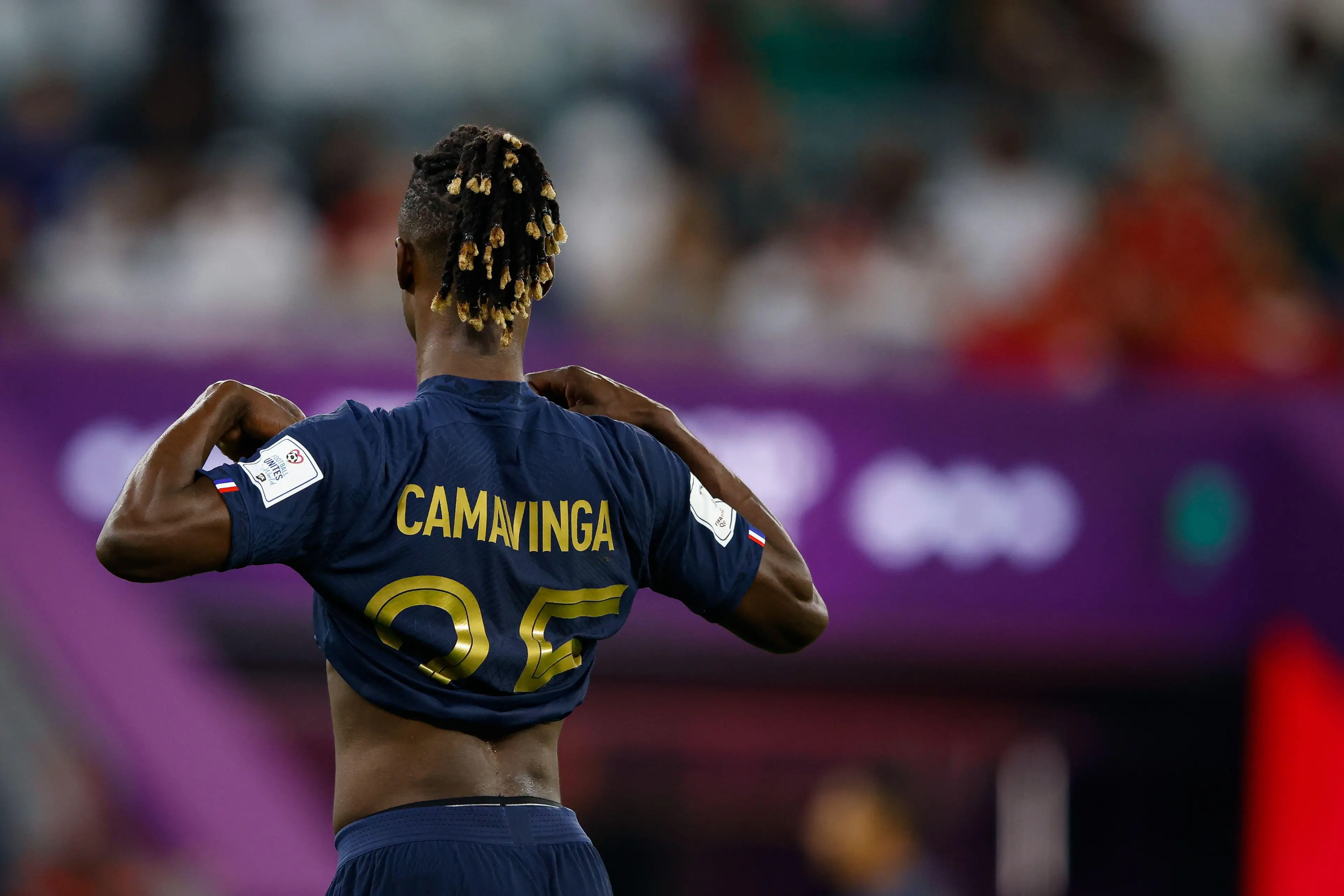 Eduardo Camavinga during the game. (Image