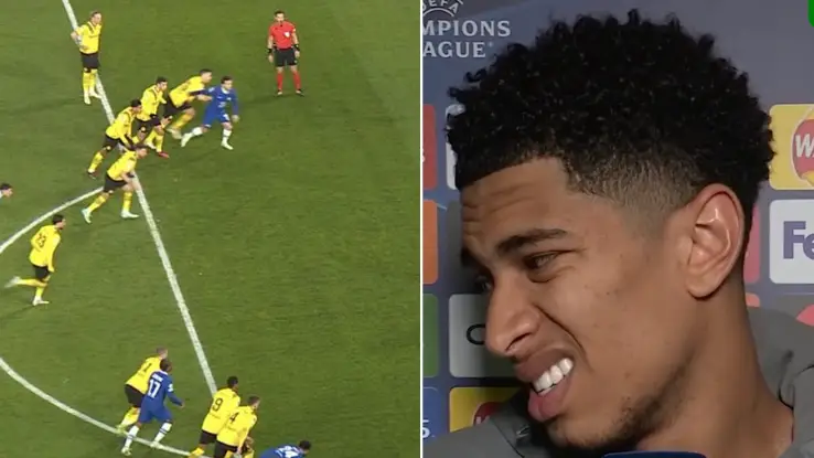 Jude Bellingham fumes at Chelsea's retaken penalty, makes great point about Kai Havertz's technique