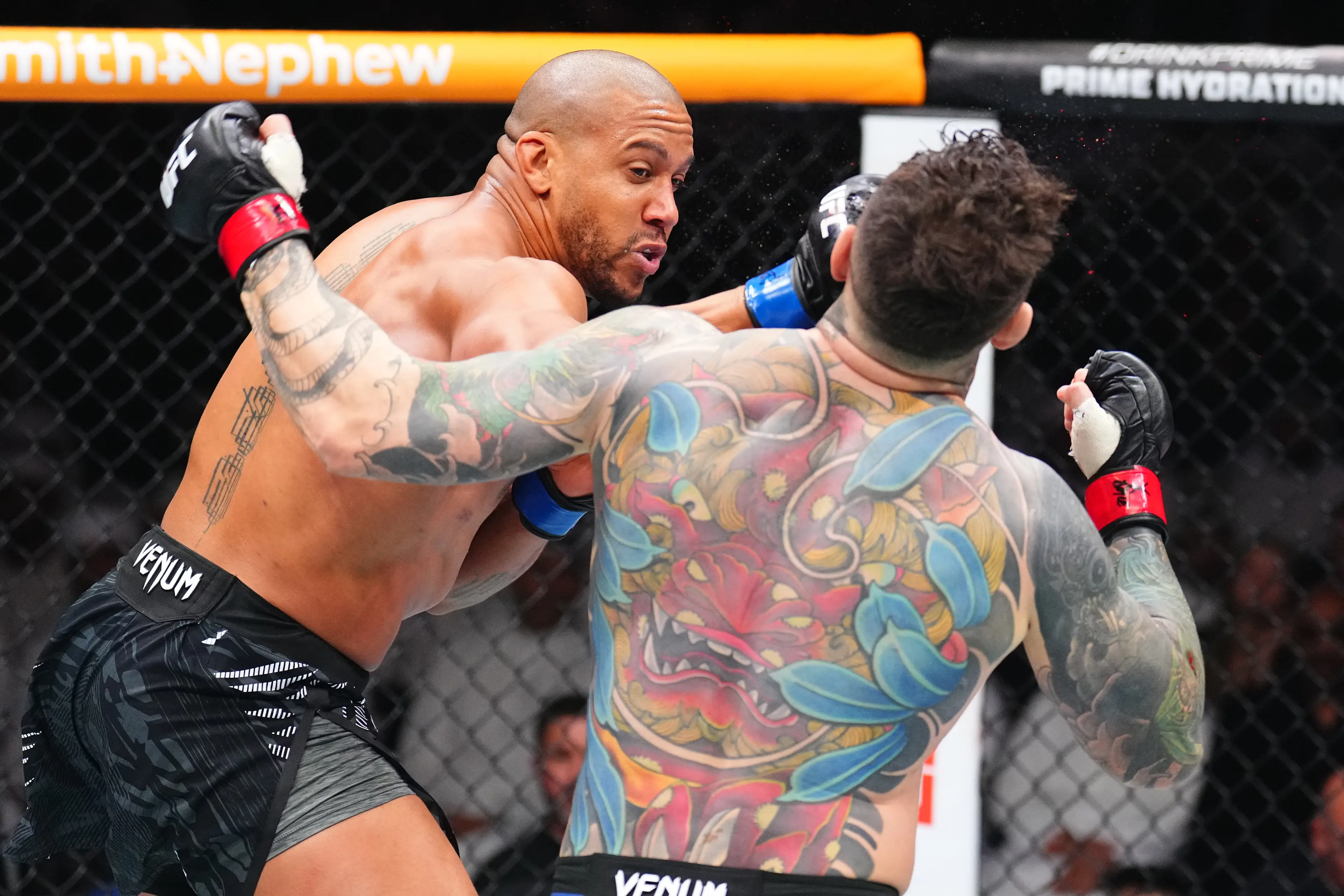 Joe Rogan and Ciryl Gane (Image: Getty)