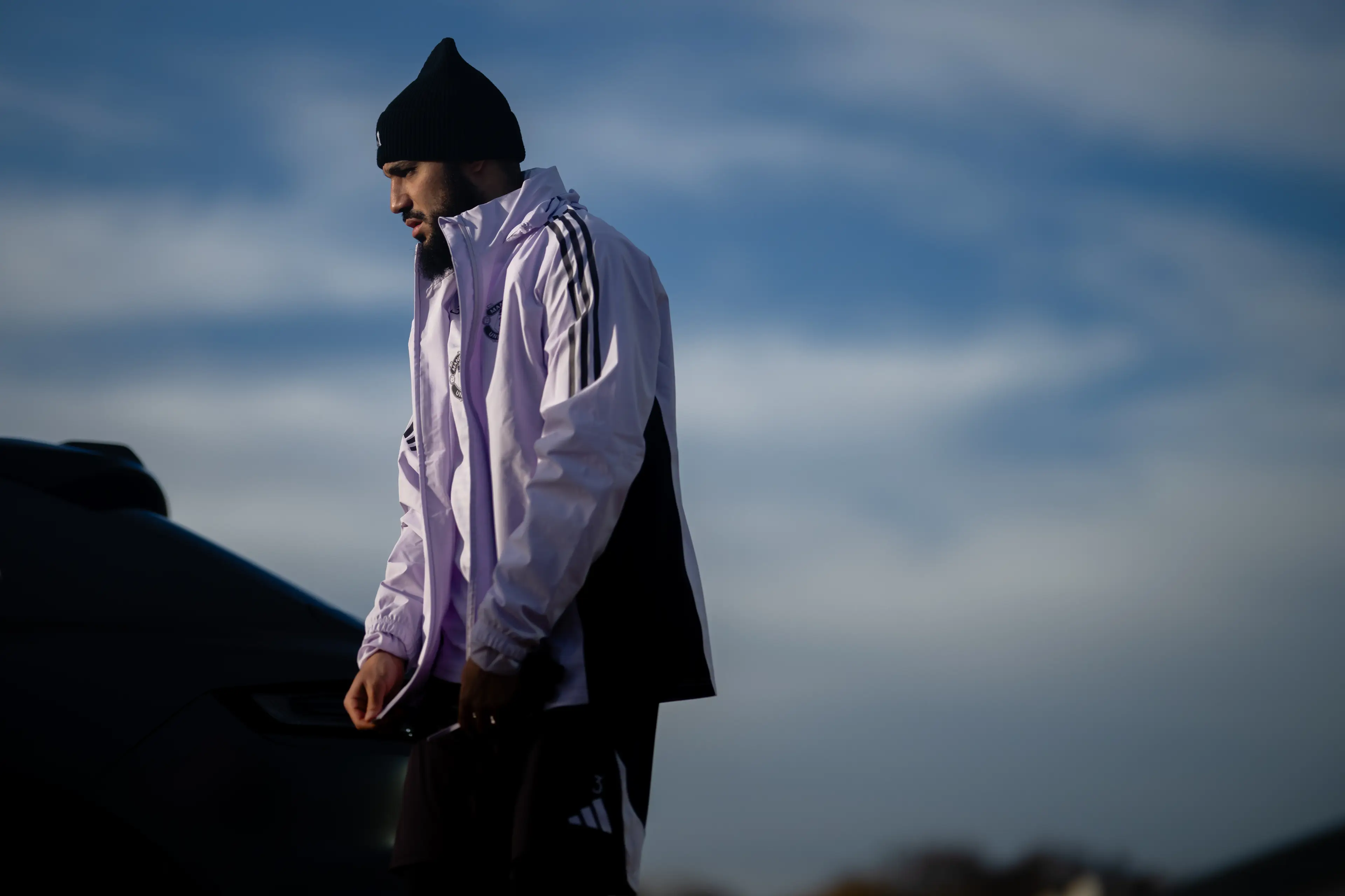 Mazraoui trained with United ahead of their clash against Bournemouth. Image credit: Getty
